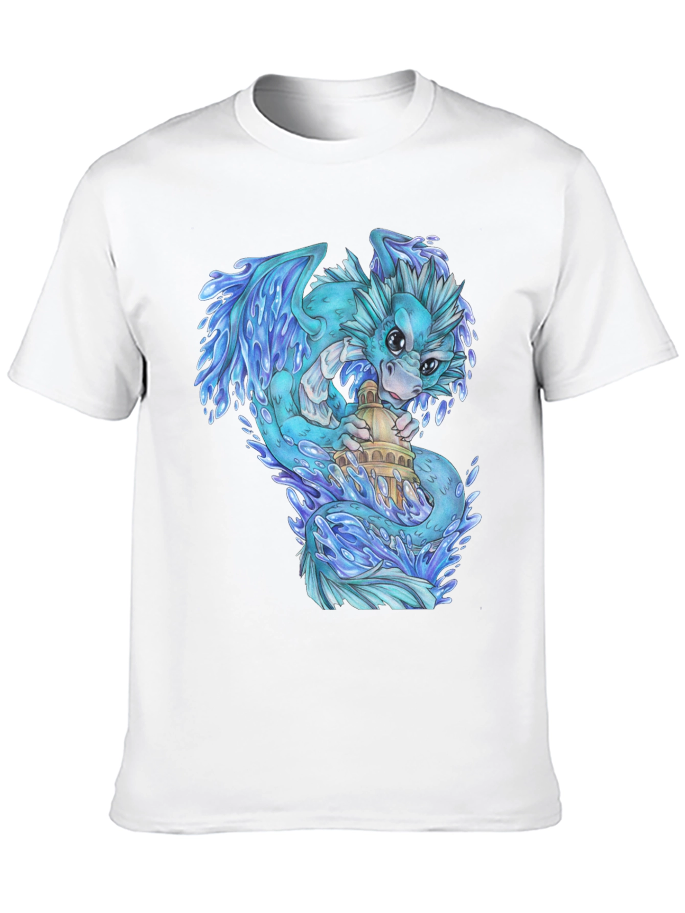 Water Dragon Graphic T-Shirt - Unique Design