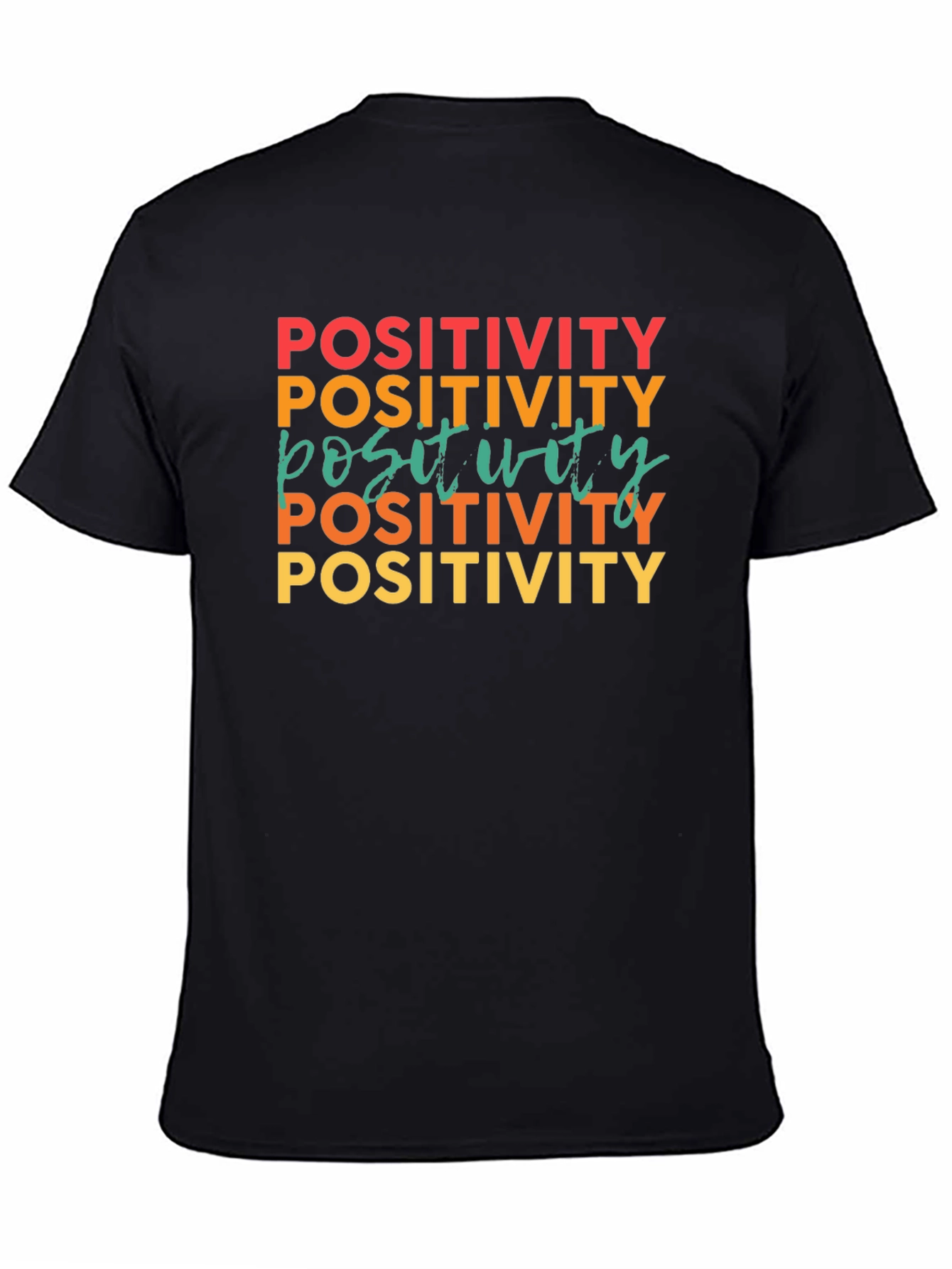 Positivity Graphic Tee - Retro Vibe Shirt
