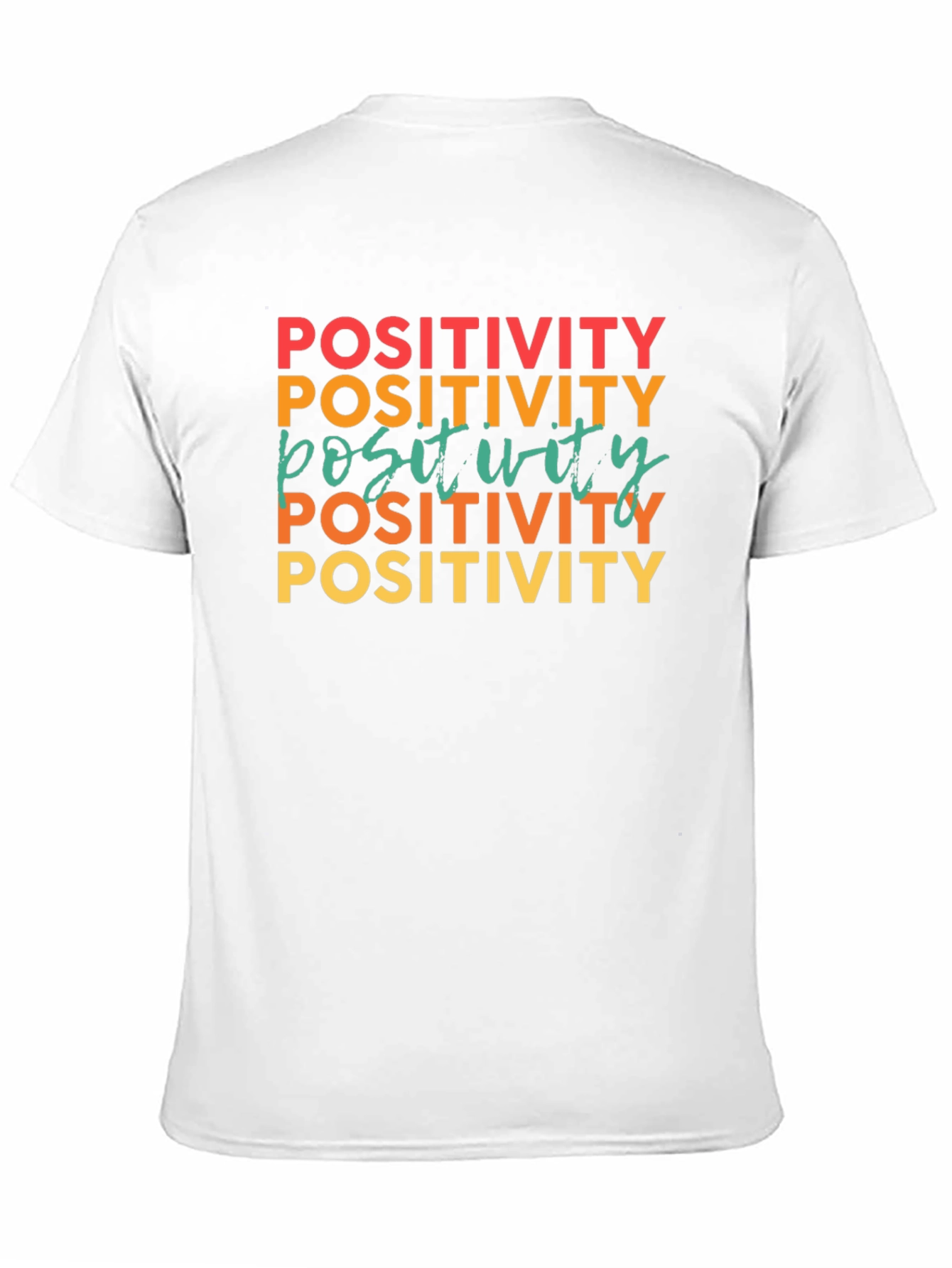 Positivity Graphic Tee - Retro Vibe Shirt