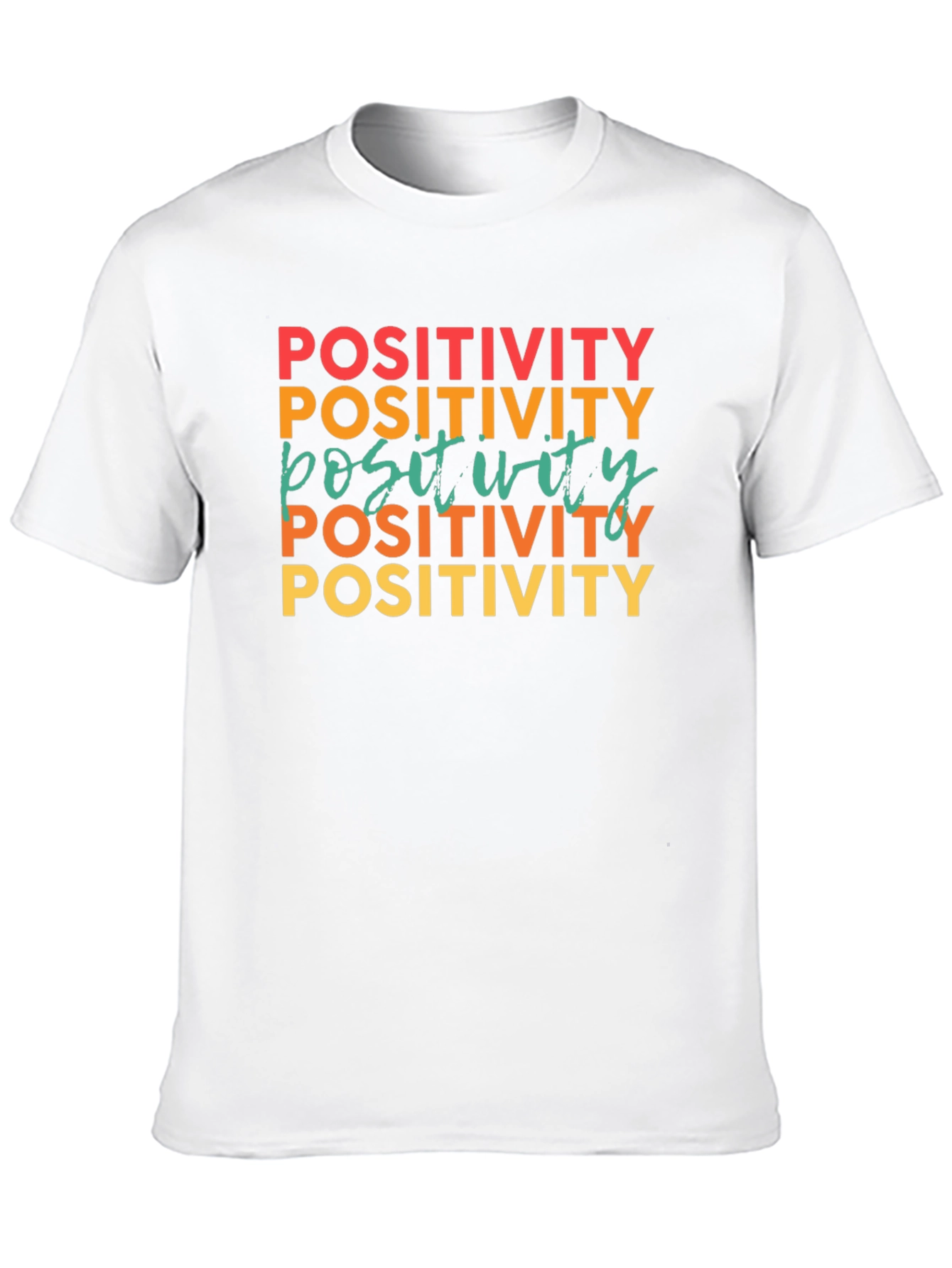 Positivity Graphic Tee - Retro Vibe Shirt