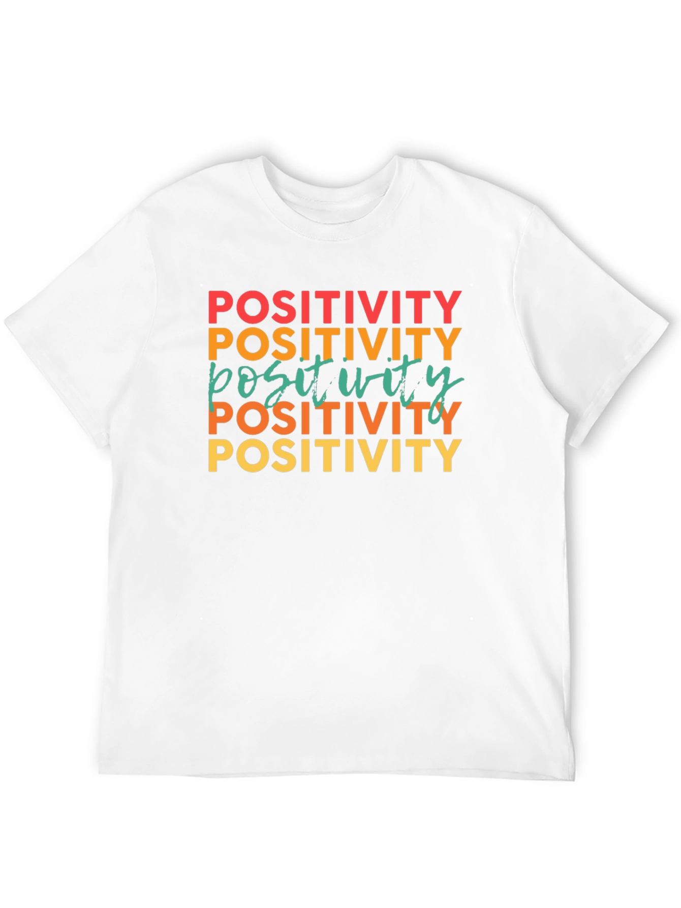 Positivity Graphic Tee - Retro Vibe Shirt