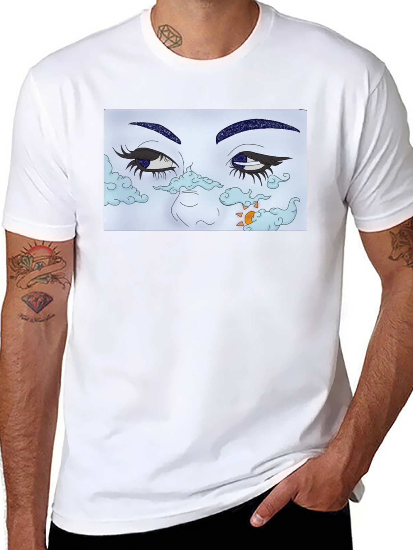 Dreamy Eye Graphic T-Shirt - Unisex Cotton Tee