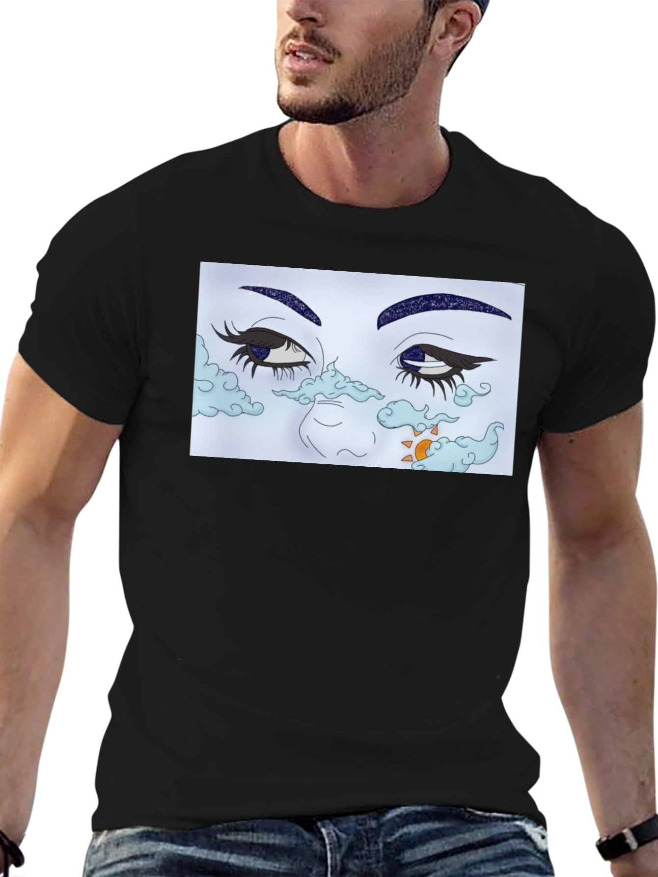 Dreamy Eye Graphic T-Shirt - Unisex Cotton Tee