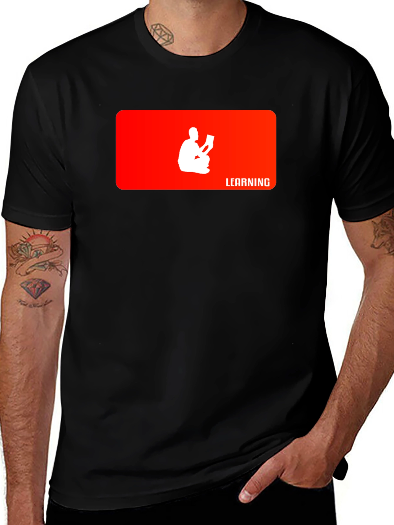 Learning Graphic Tee - Black