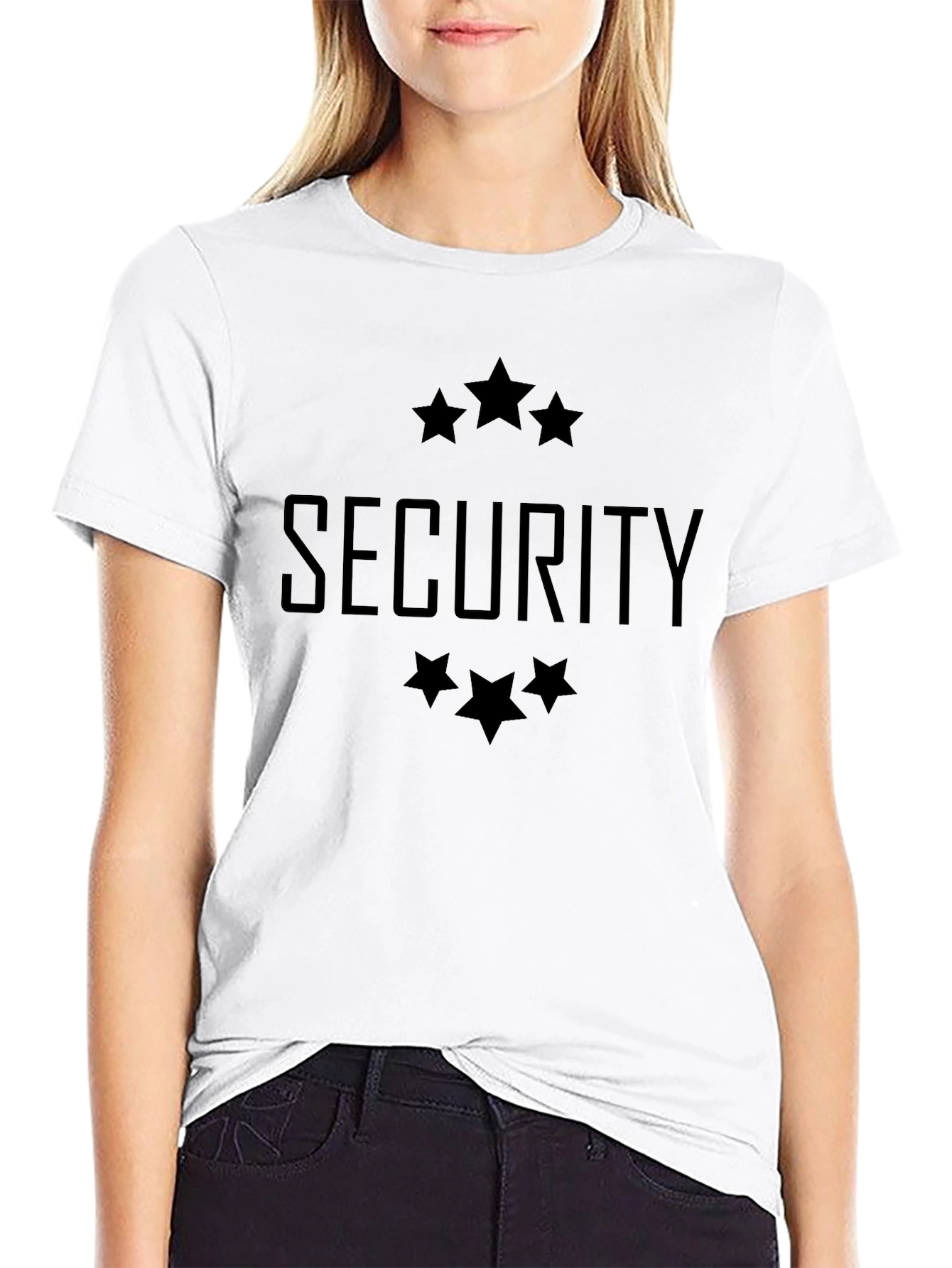 Security T-Shirt with Star Accents