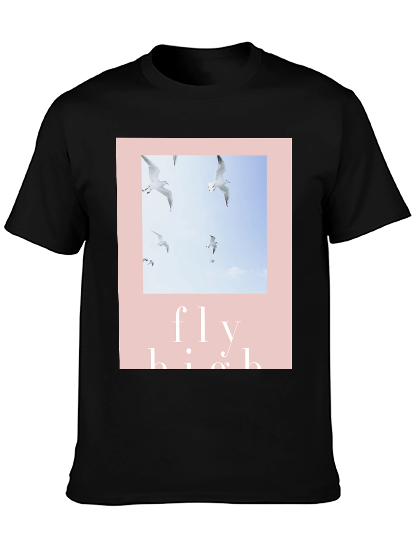 Fly High Graphic Tee - Seagull Design