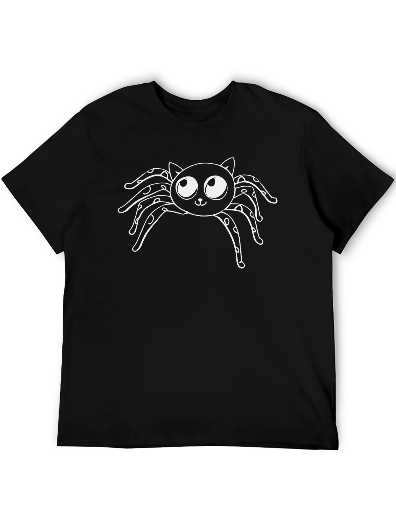 Cute Cat Spider Graphic T-Shirt
