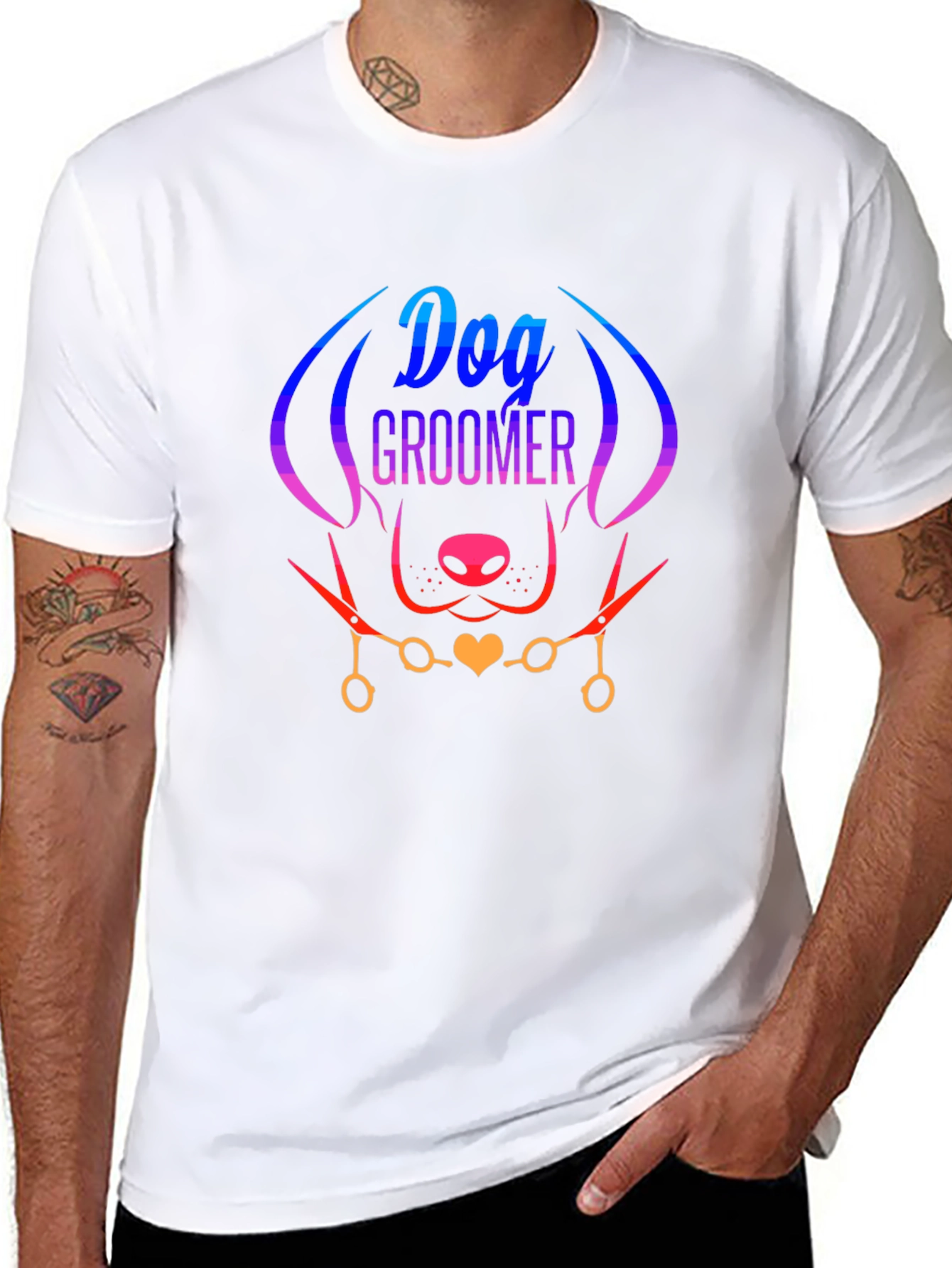 Dog Groomer T-Shirt - Stylish Pet Lover Tee