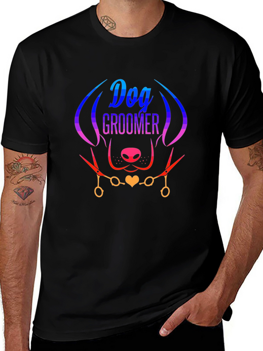 Dog Groomer T-Shirt - Stylish Pet Lover Tee