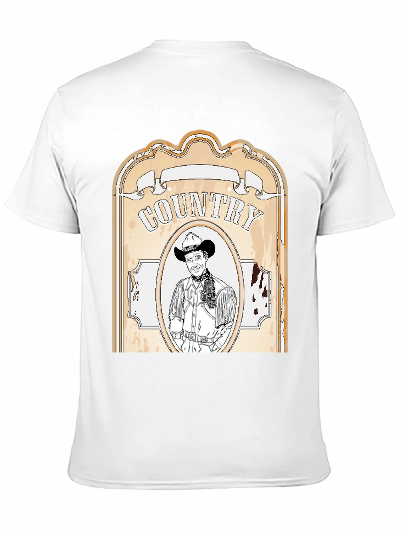 Country Cowboy Graphic Tee - Western Style Black T-Shirt
