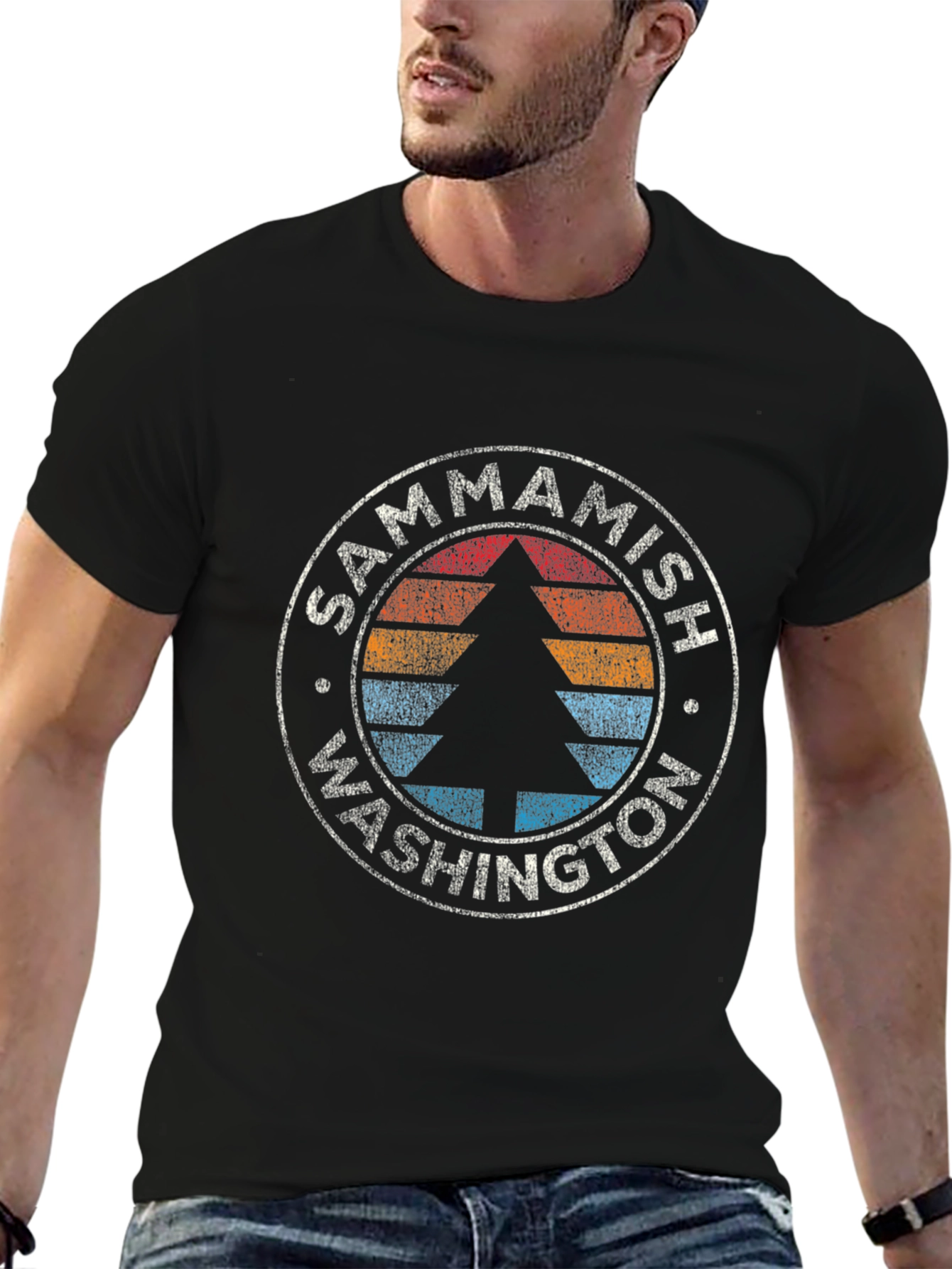 Sammamish Washington Tree Graphic T-Shirt