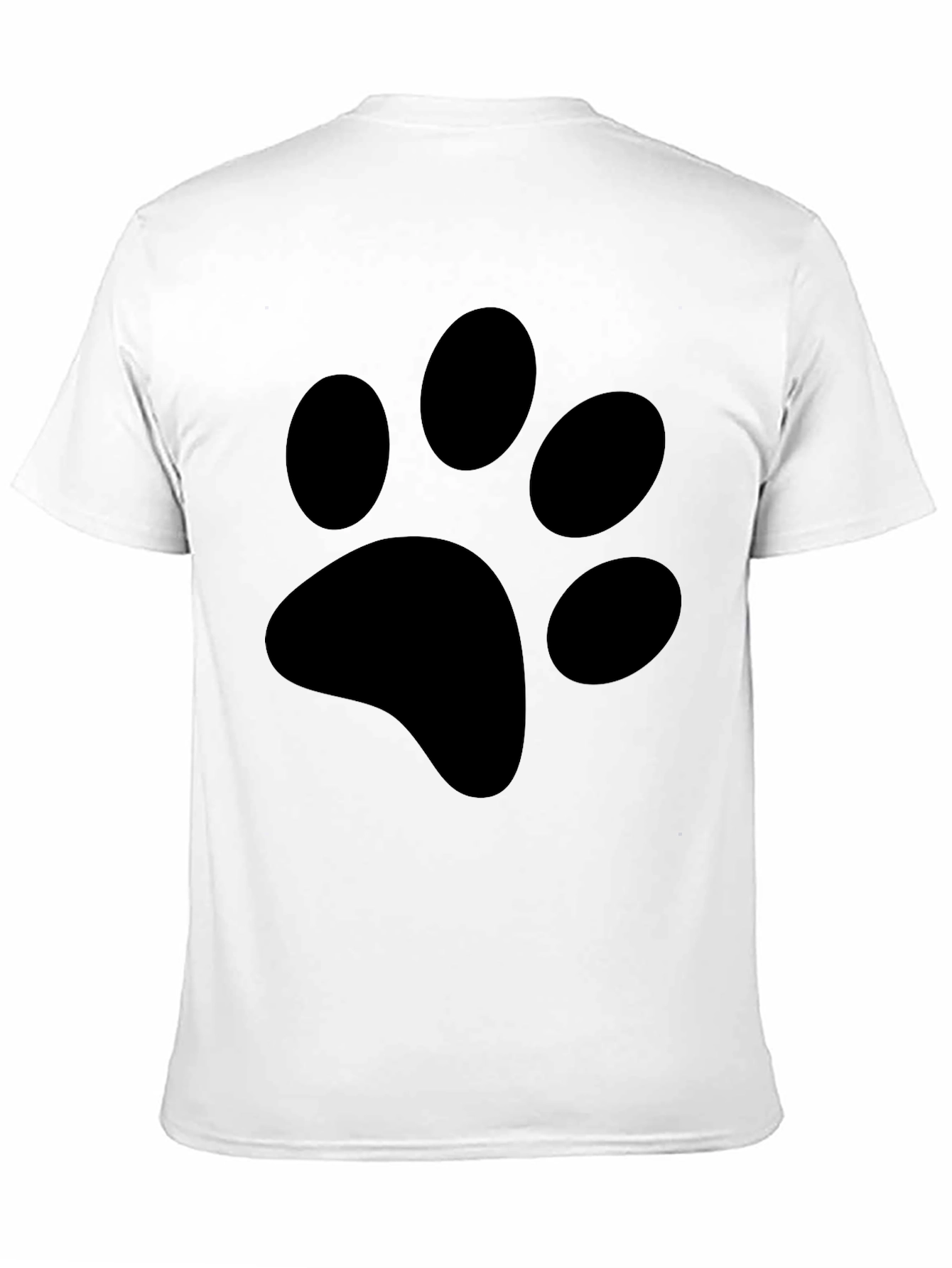 Black Paw Print T-Shirt - Casual Style