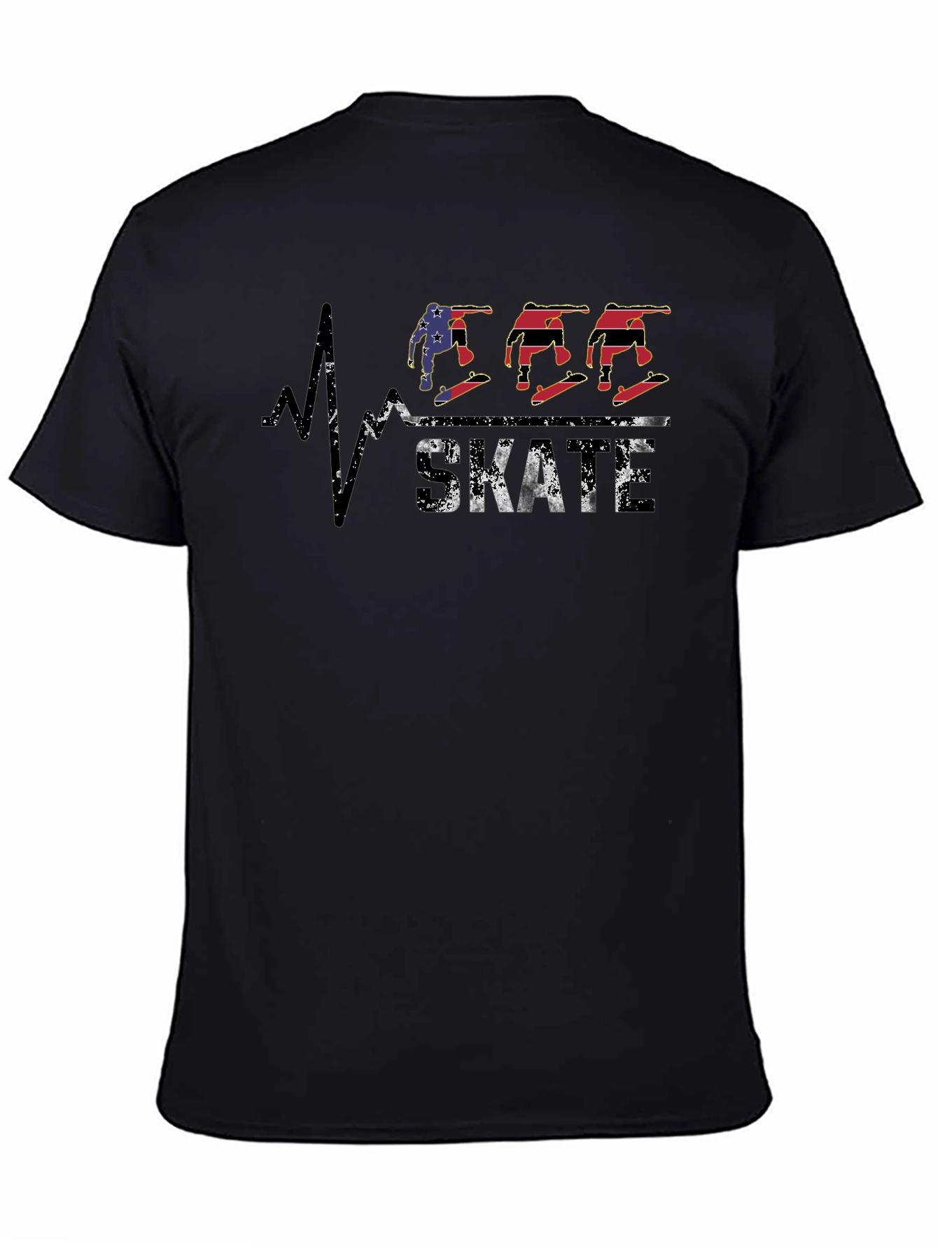 Skateboarding Heartbeat Graphic Tee