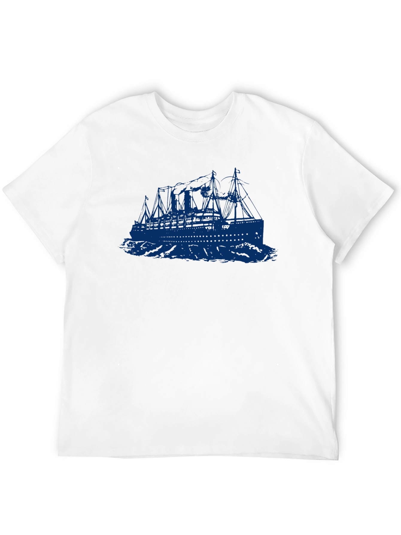 Titanic Graphic T-Shirt - Retro Ocean Liner Tee