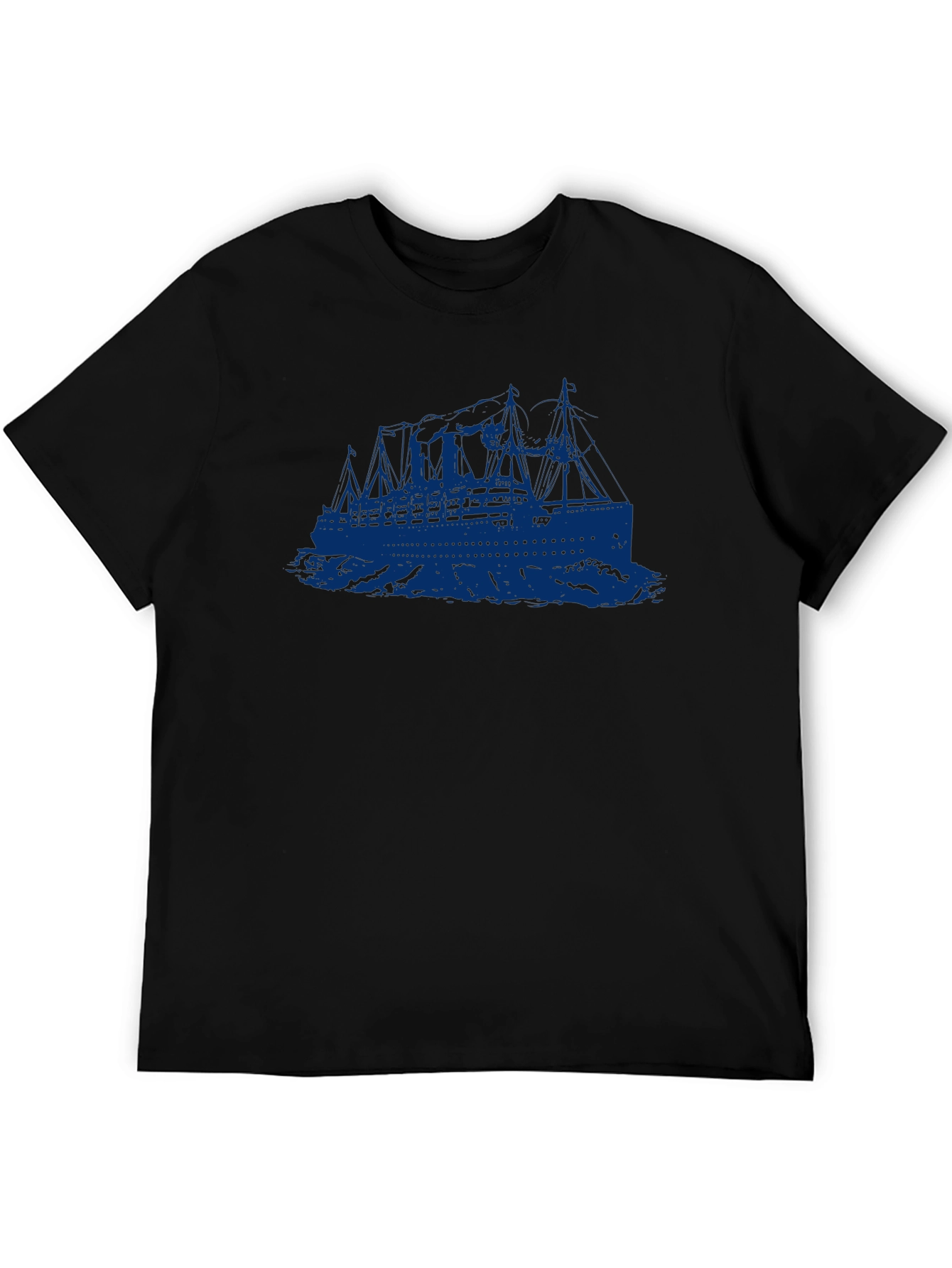 Titanic Graphic T-Shirt - Retro Ocean Liner Tee