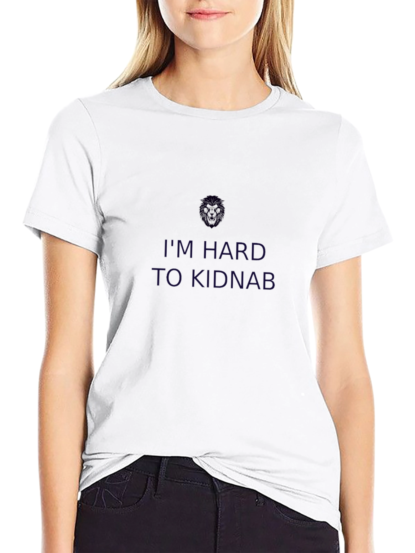 Im Hard to Kidnap Tee -  Black Casual T-Shirt