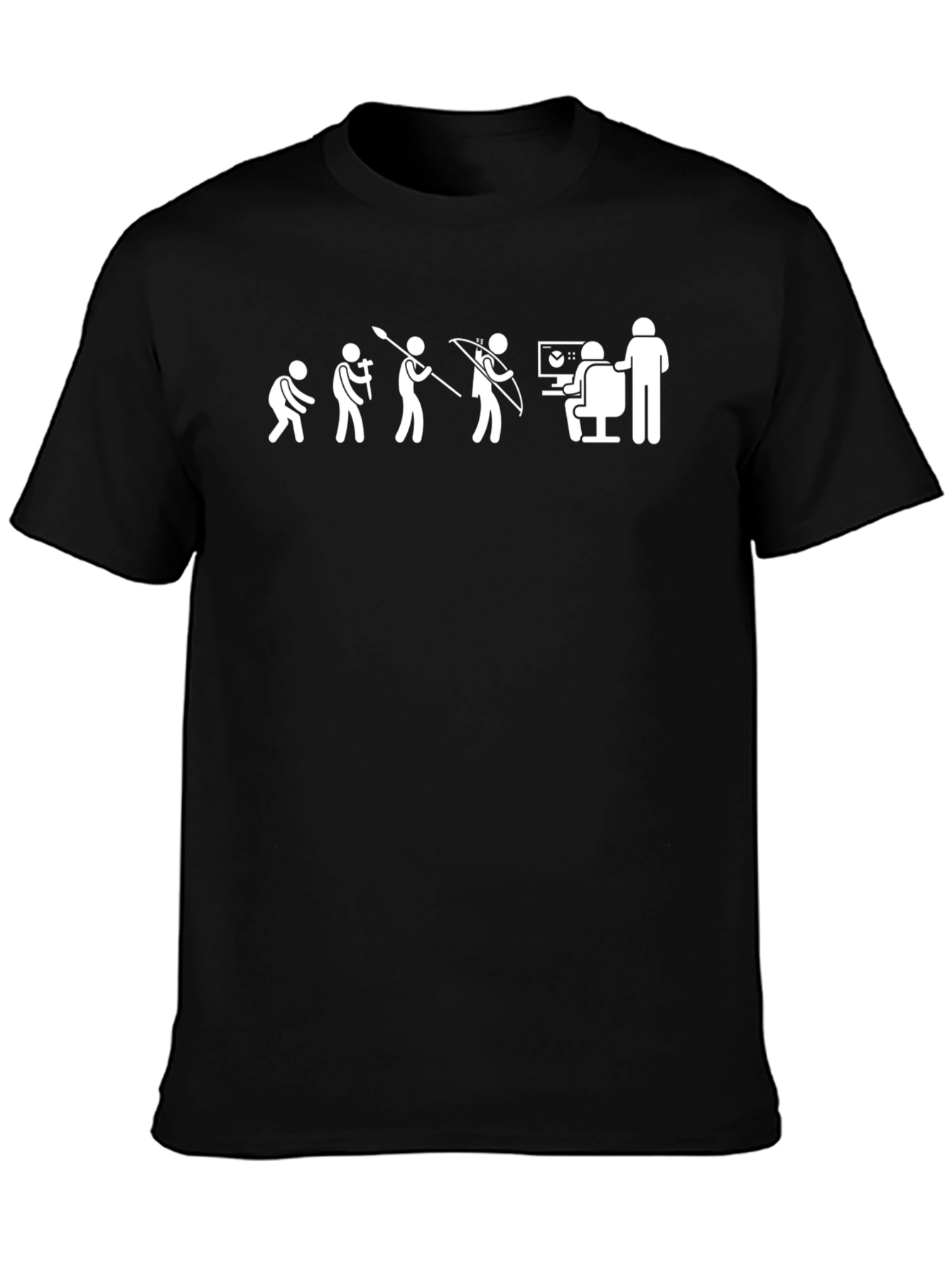 Evolution of Man Programmer Black T-Shirt