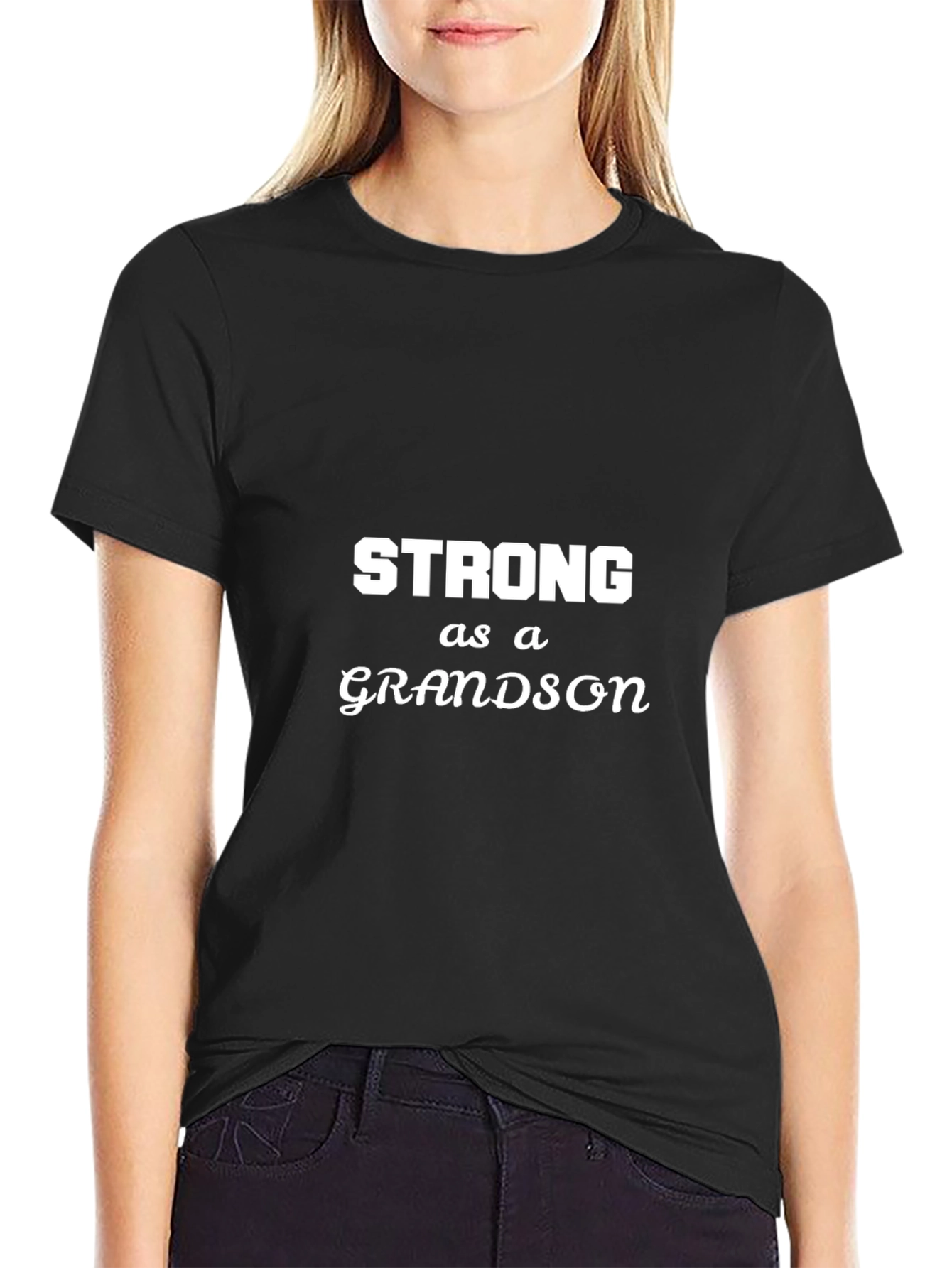 Strong as a Grandson Graphic T-Shirt