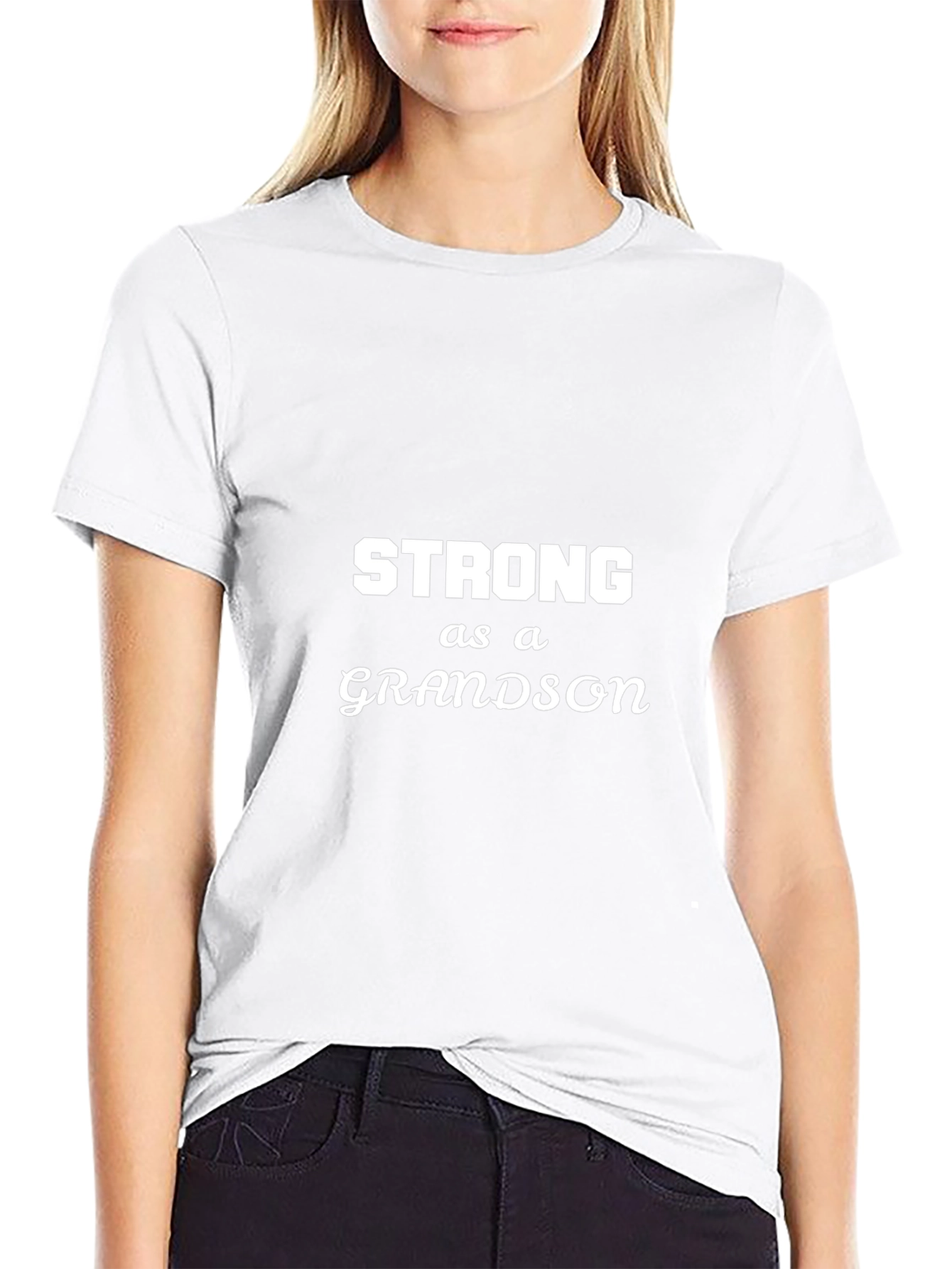 Strong as a Grandson Graphic T-Shirt