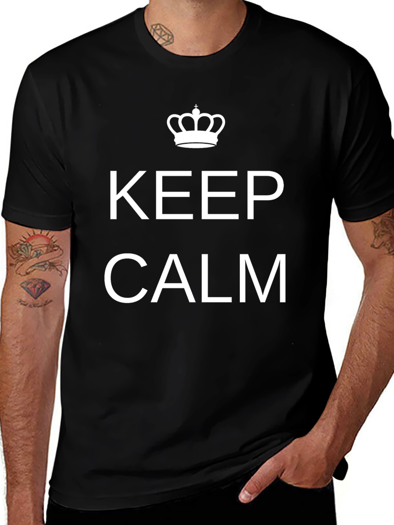 Keep Calm T-Shirt - Classic Slogan Tee