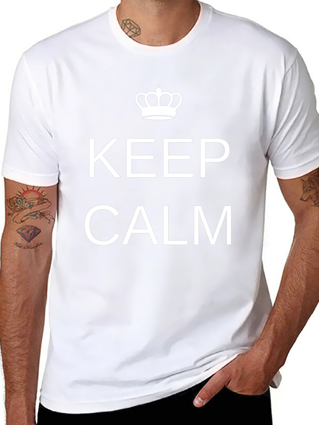 Keep Calm T-Shirt - Classic Slogan Tee