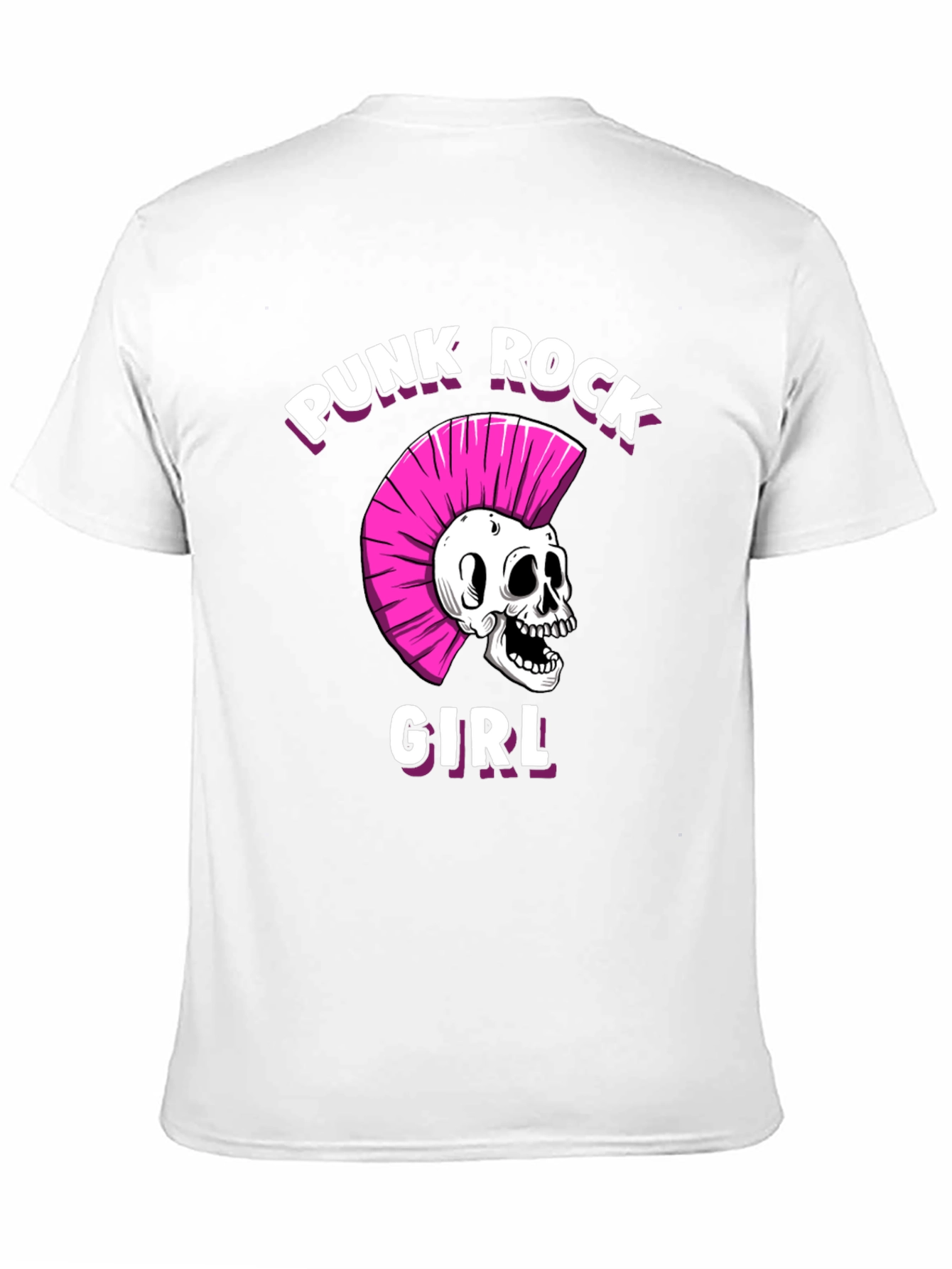 Punk Rock Girl T-Shirt - Skull Graphic Tee