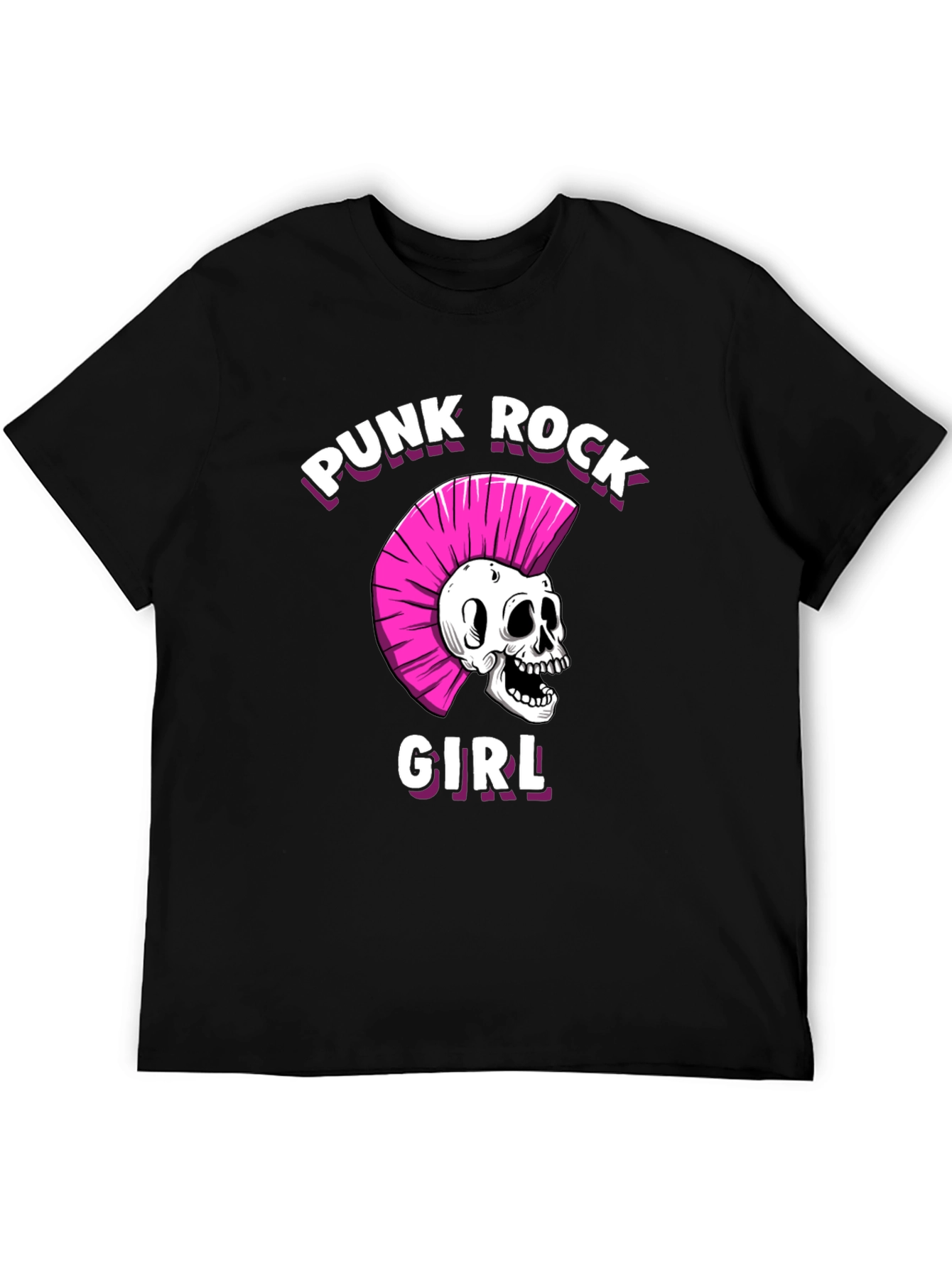 Punk Rock Girl T-Shirt - Skull Graphic Tee