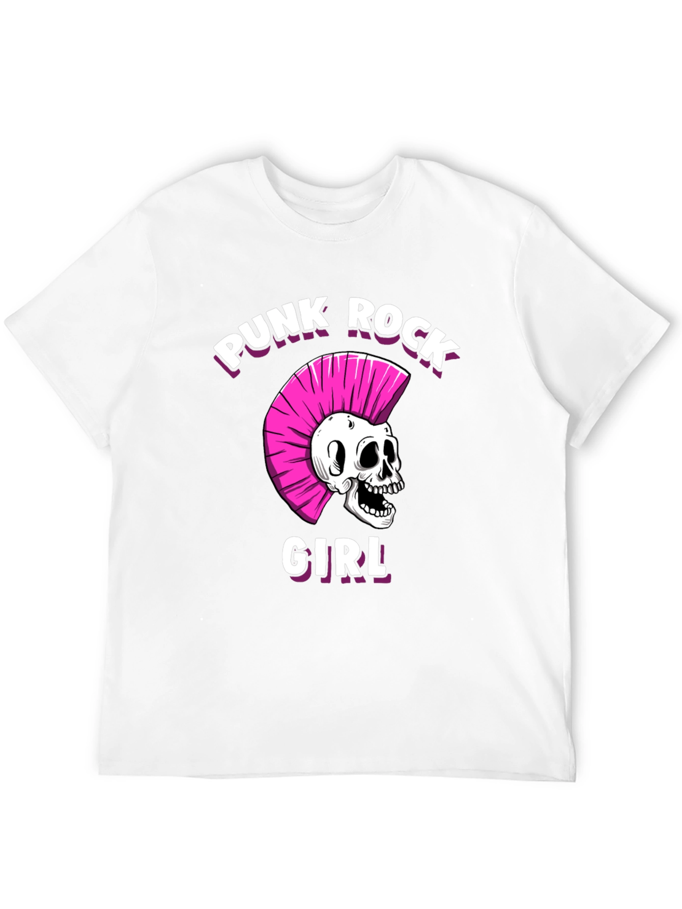 Punk Rock Girl T-Shirt - Skull Graphic Tee