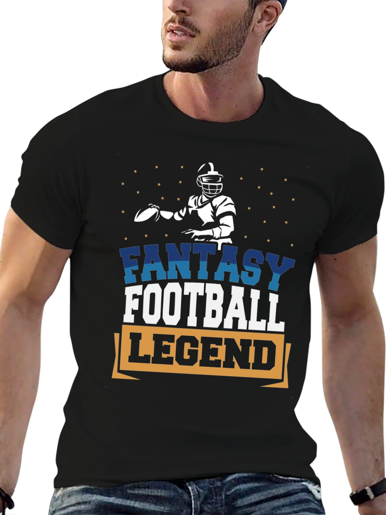Fantasy Football Legend Black T-Shirt