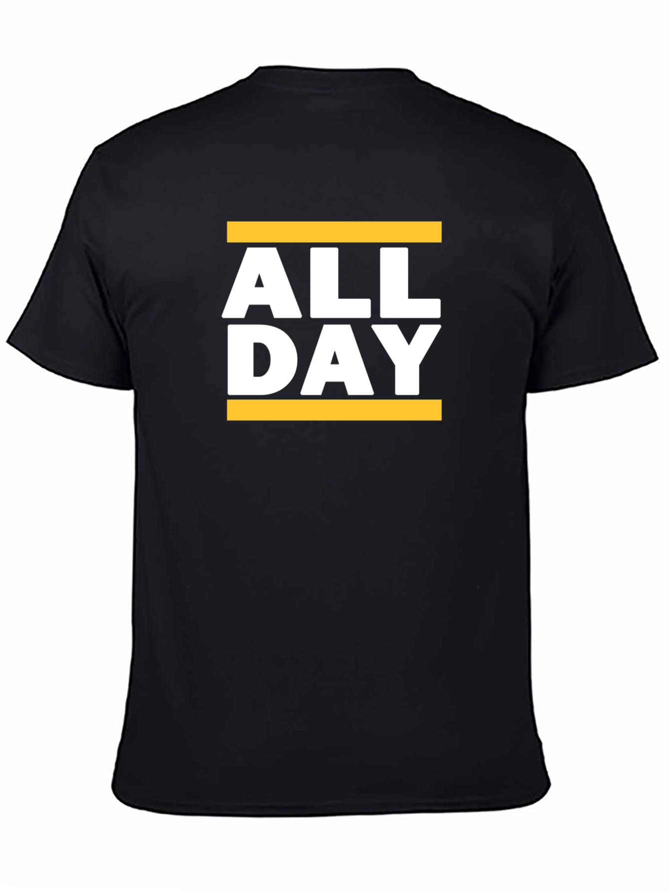 All Day Graphic Tee - Black Casual T-Shirt