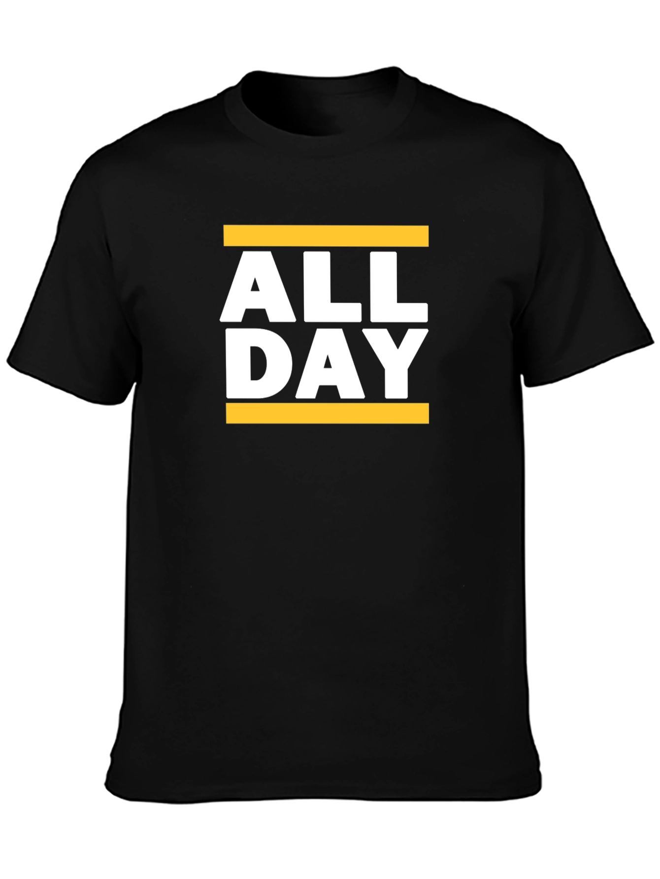 All Day Graphic Tee - Black Casual T-Shirt
