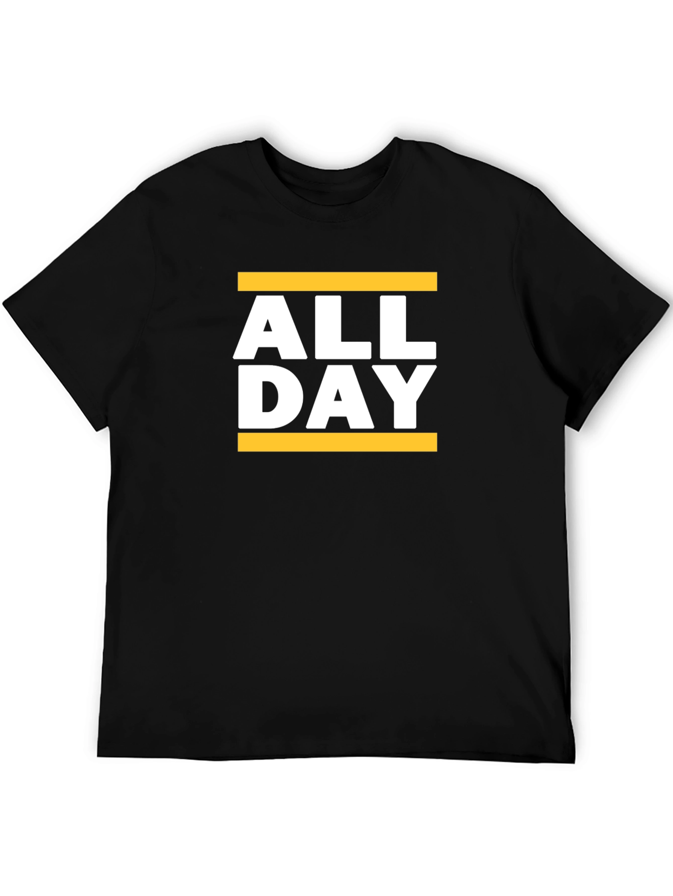 All Day Graphic Tee - Black Casual T-Shirt