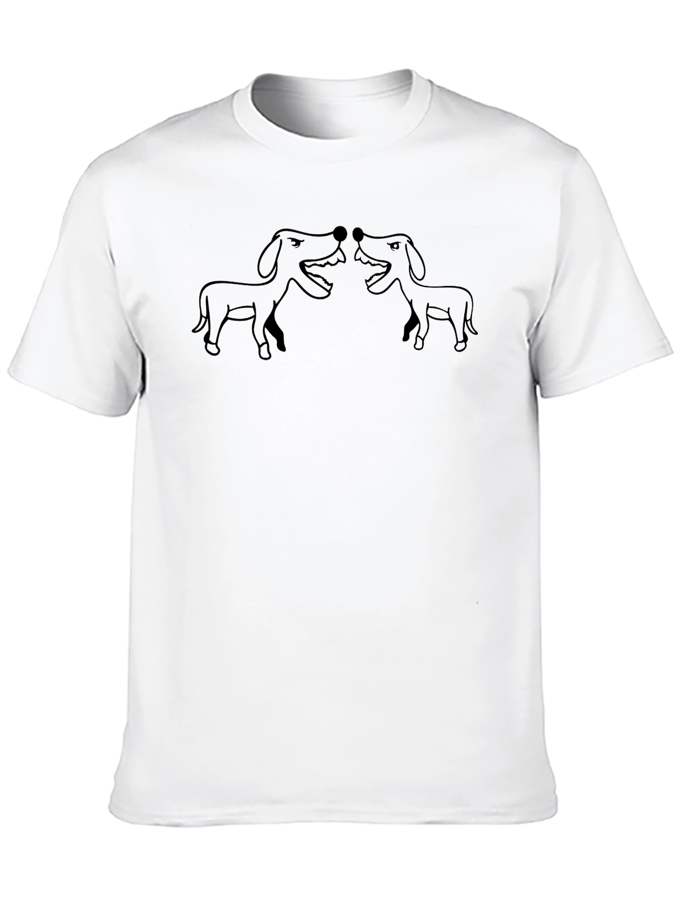 Dog Graphic Black T-Shirt