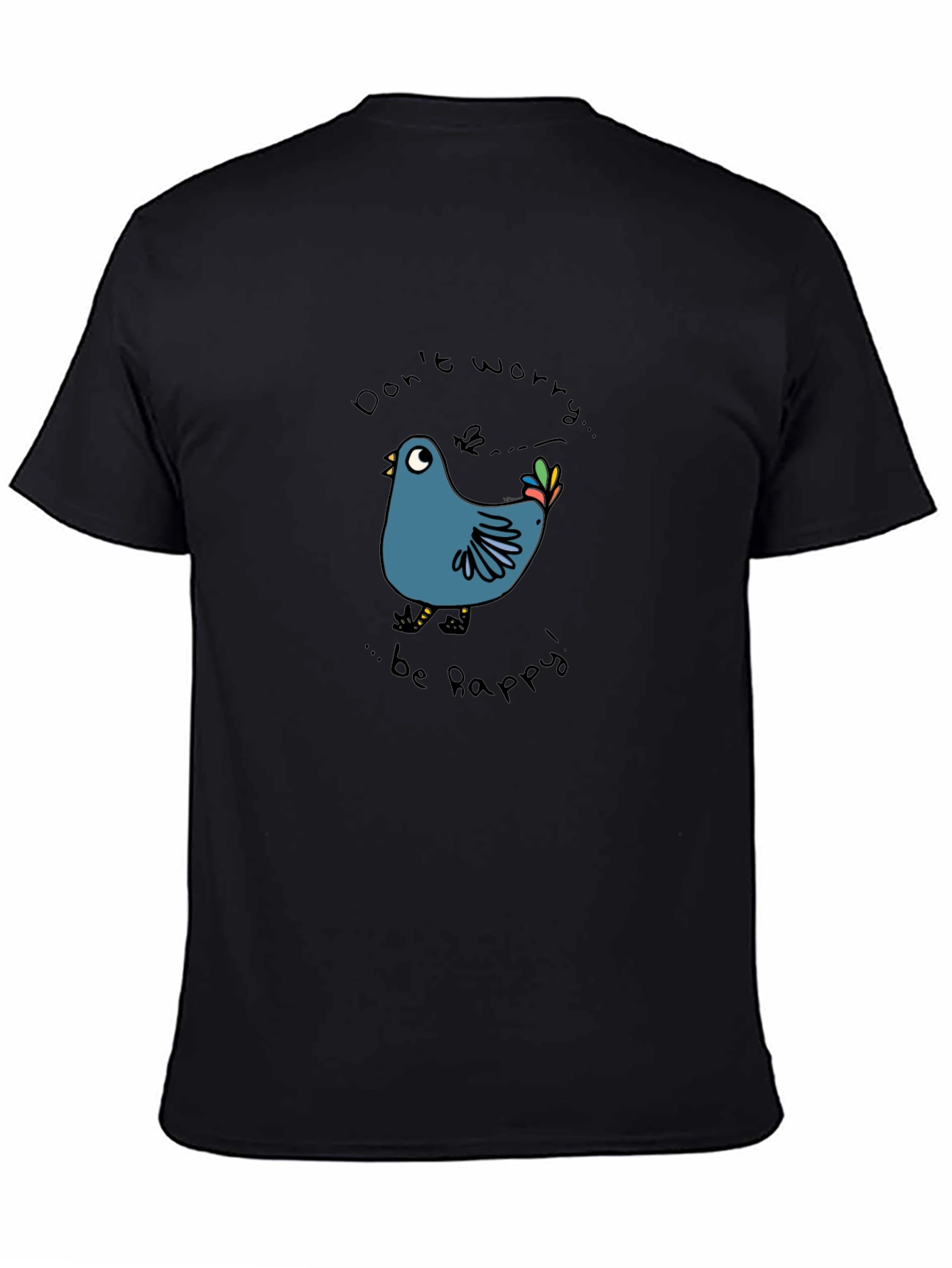 Dont Worry Be Happy T-Shirt Bird Graphic