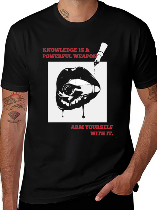 Knowledge is Power T-Shirt - Unique Graphic Tee