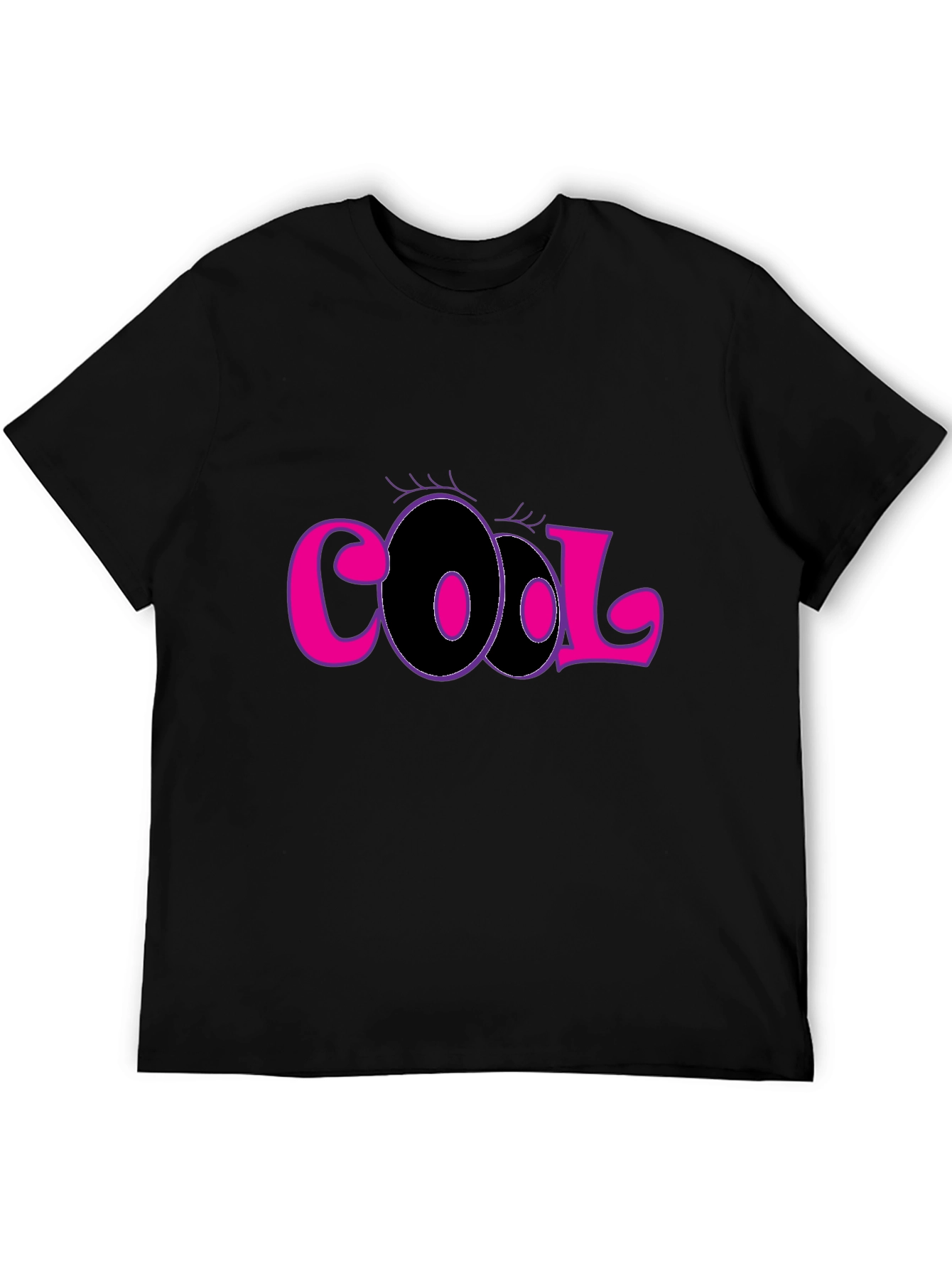 Cool Graphic Tee - Stylish Black Cotton T-Shirt