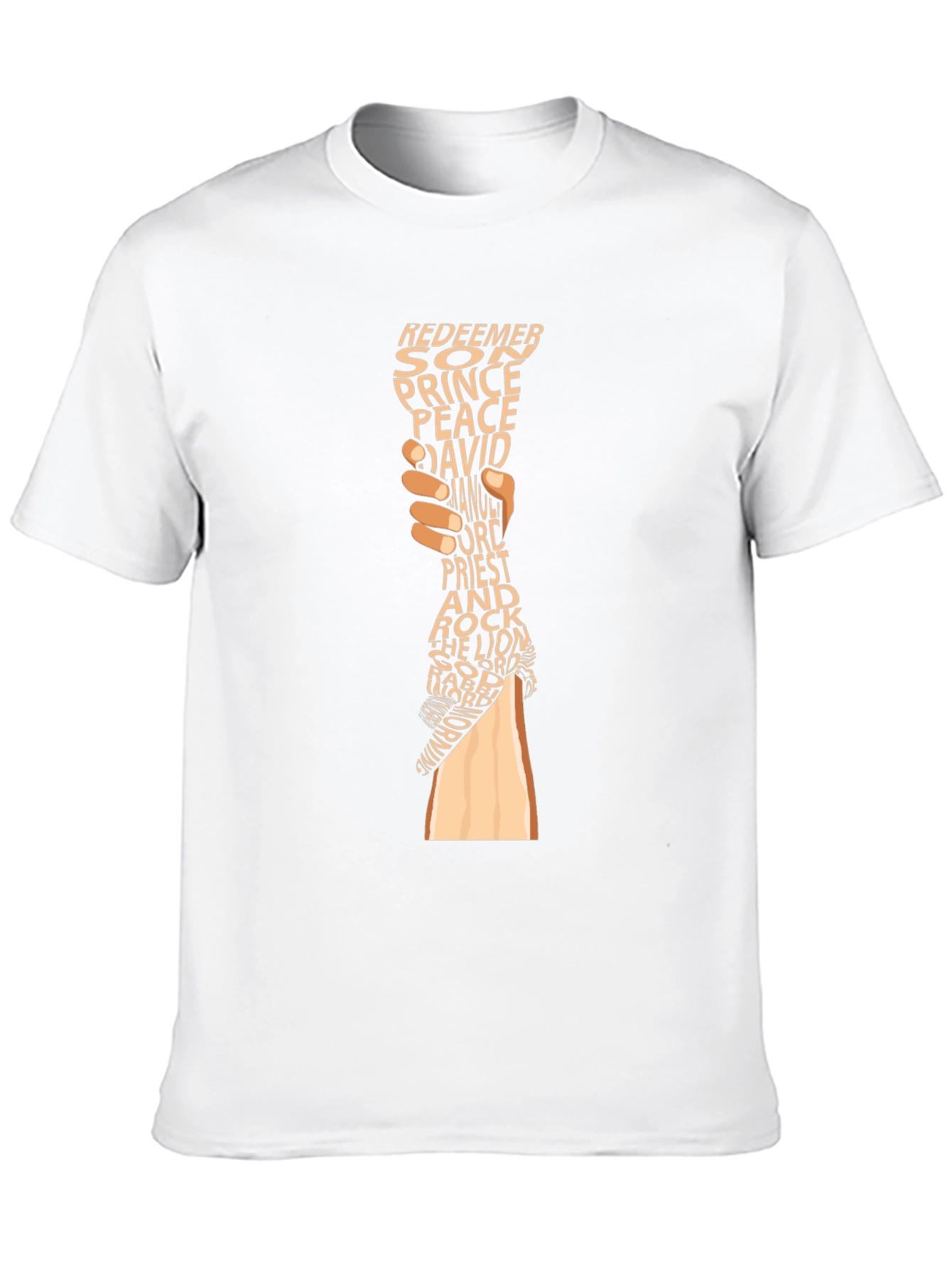 Religious Word Art Graphic Tee - Black