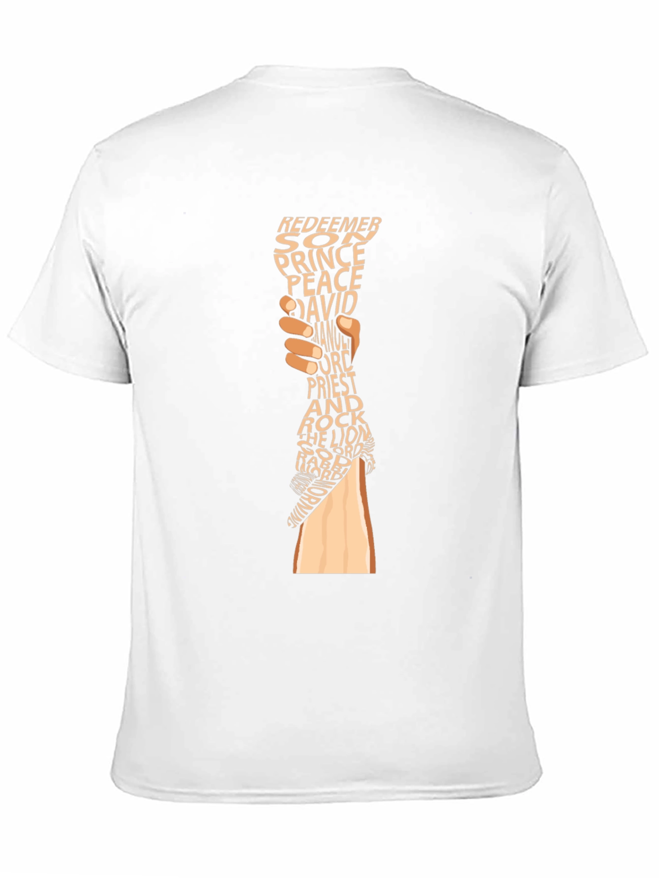 Religious Word Art Graphic Tee - Black
