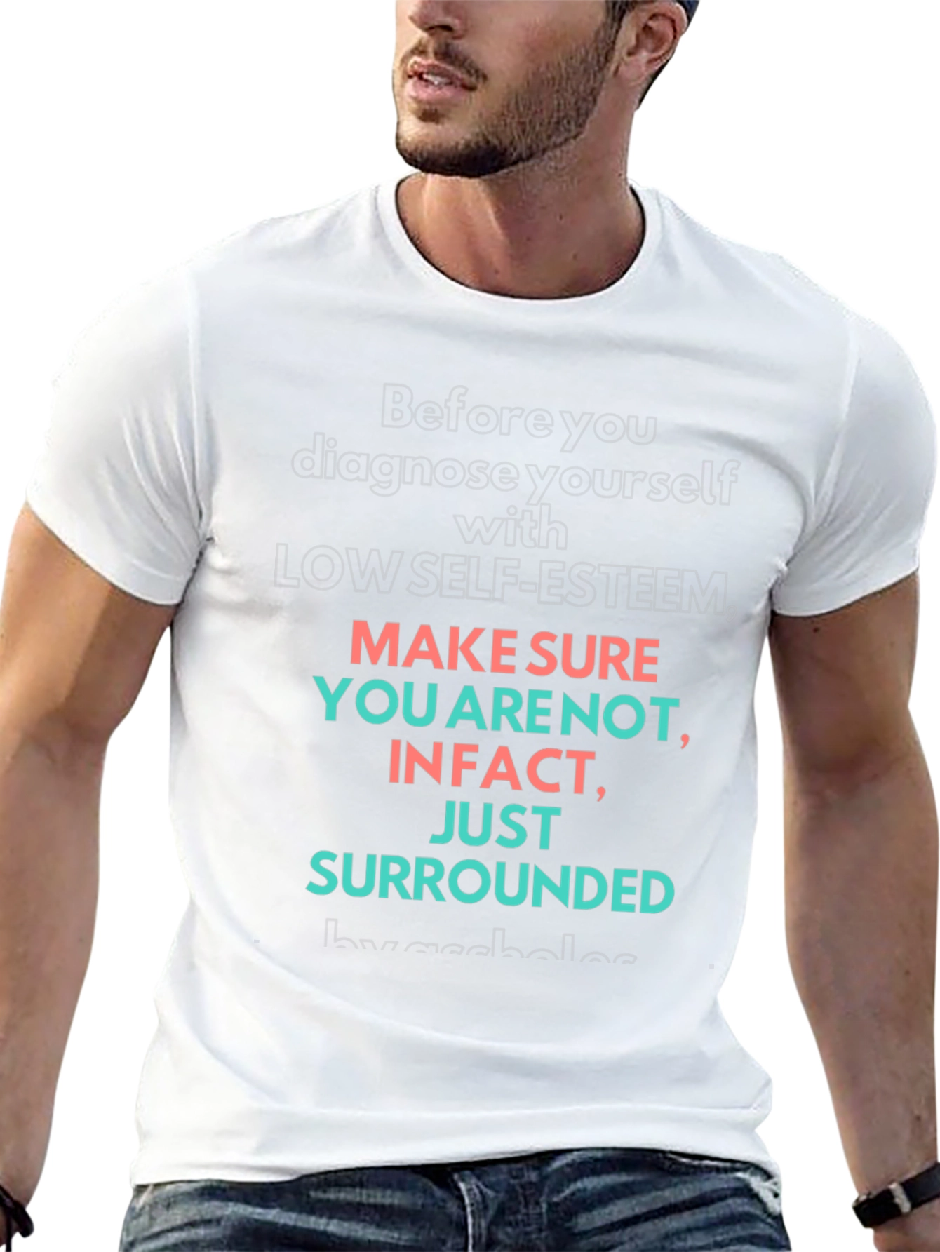 Self-Esteem Graphic Tee - Black T-Shirt
