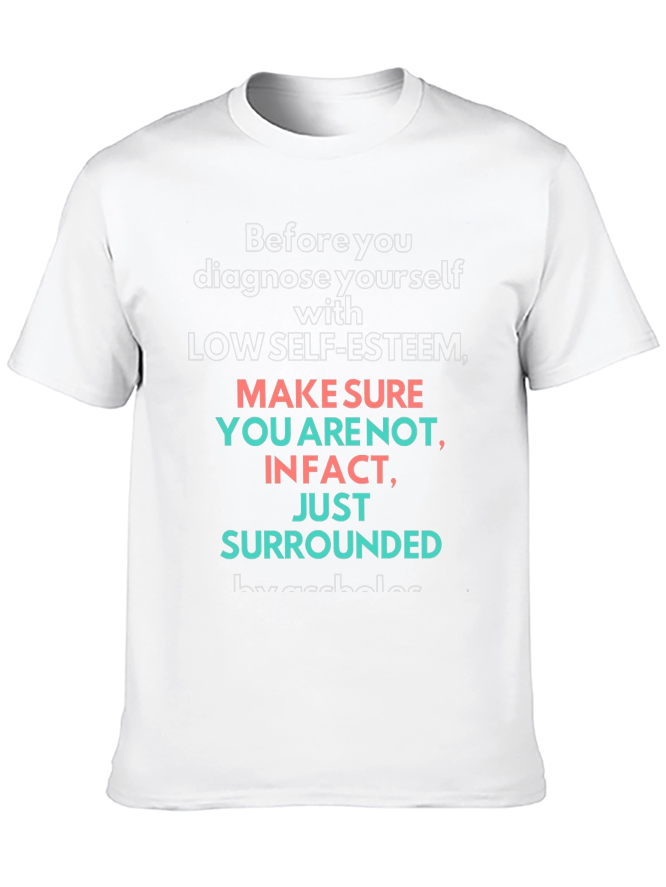 Self-Esteem Graphic Tee - Black T-Shirt