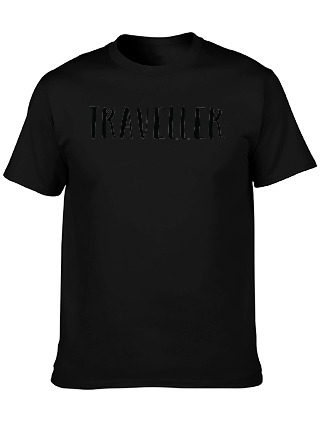 Traveller Graphic Black T-Shirt Casual Wear