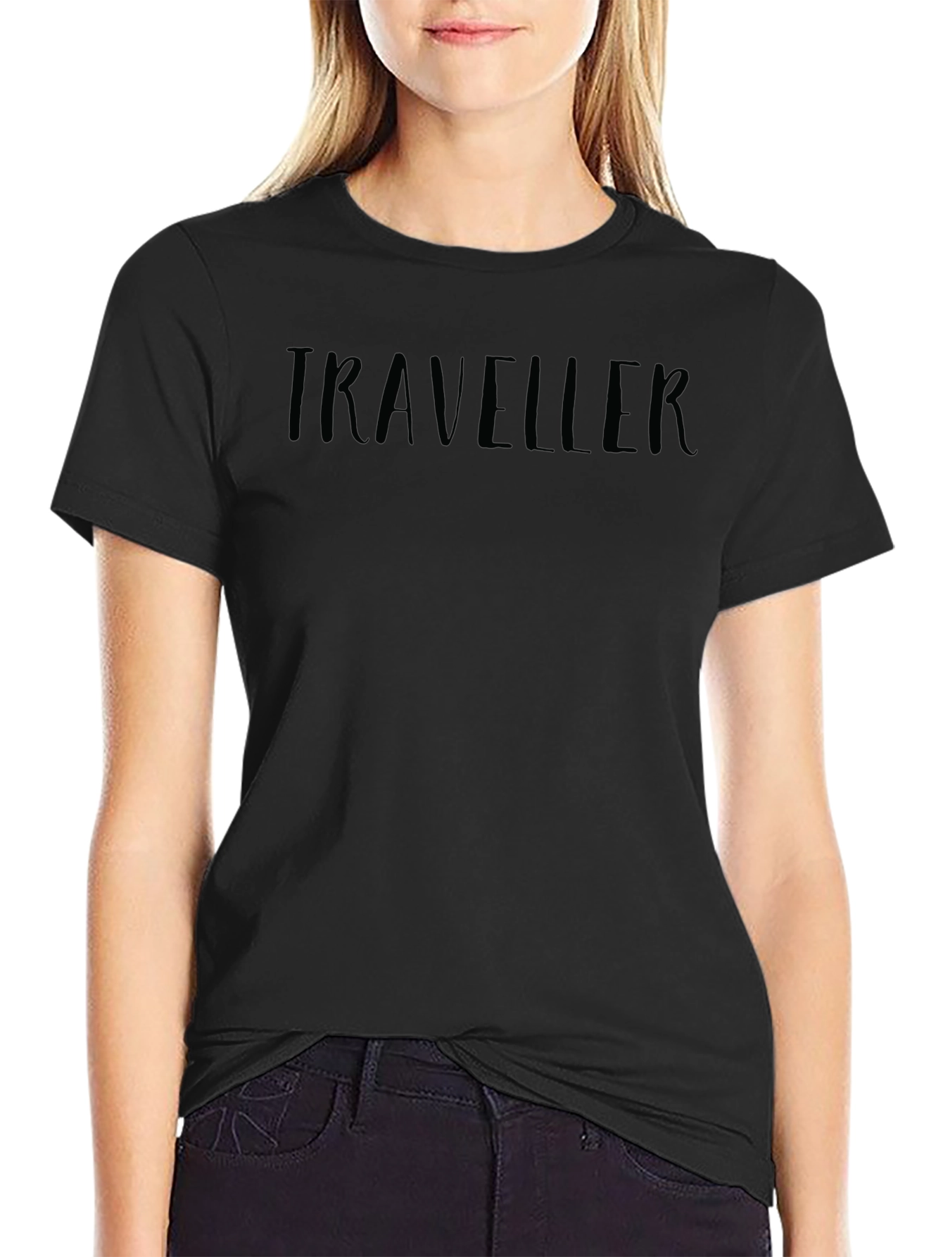 Traveller Graphic Black T-Shirt Casual Wear