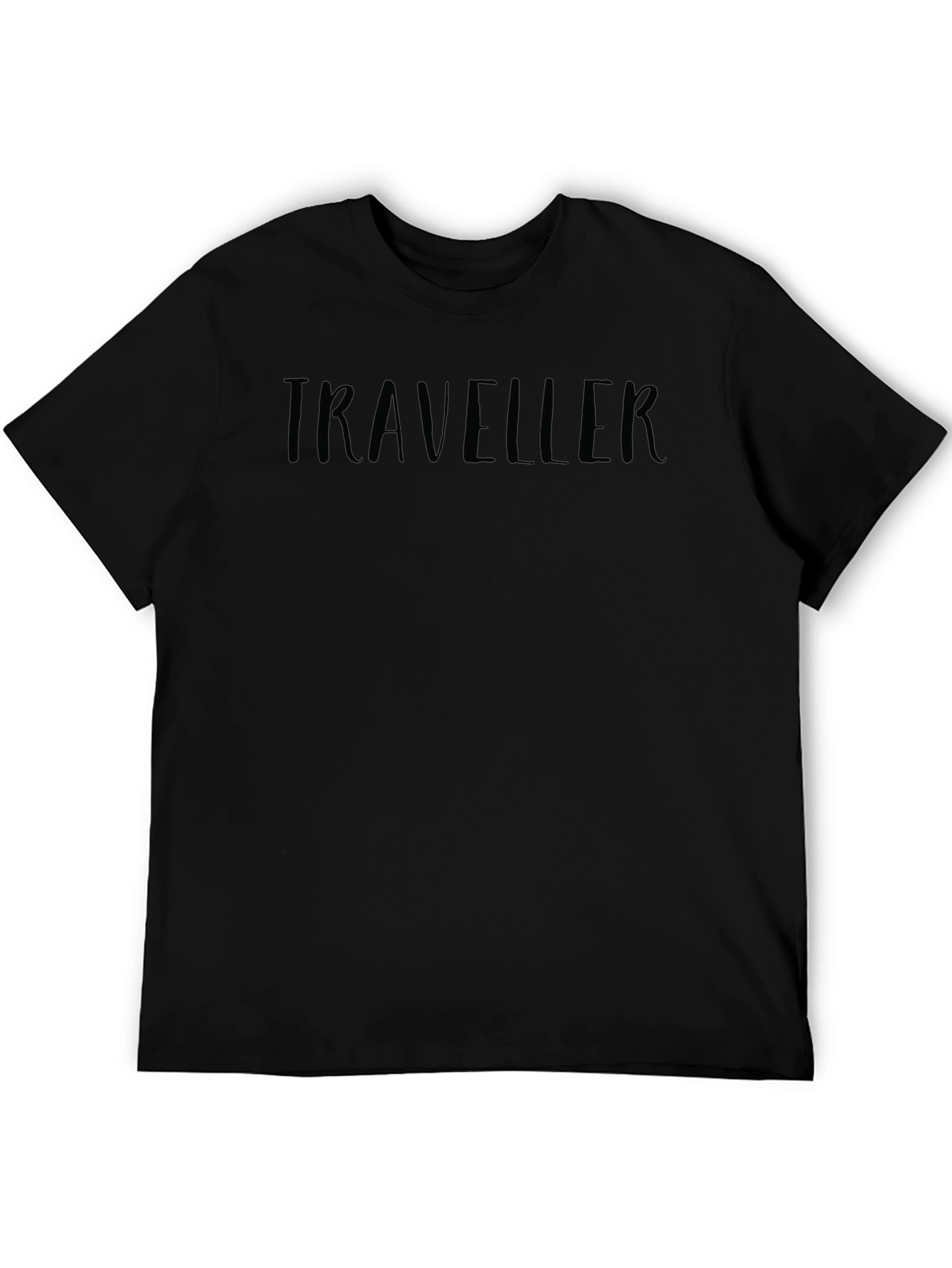 Traveller Graphic Black T-Shirt Casual Wear
