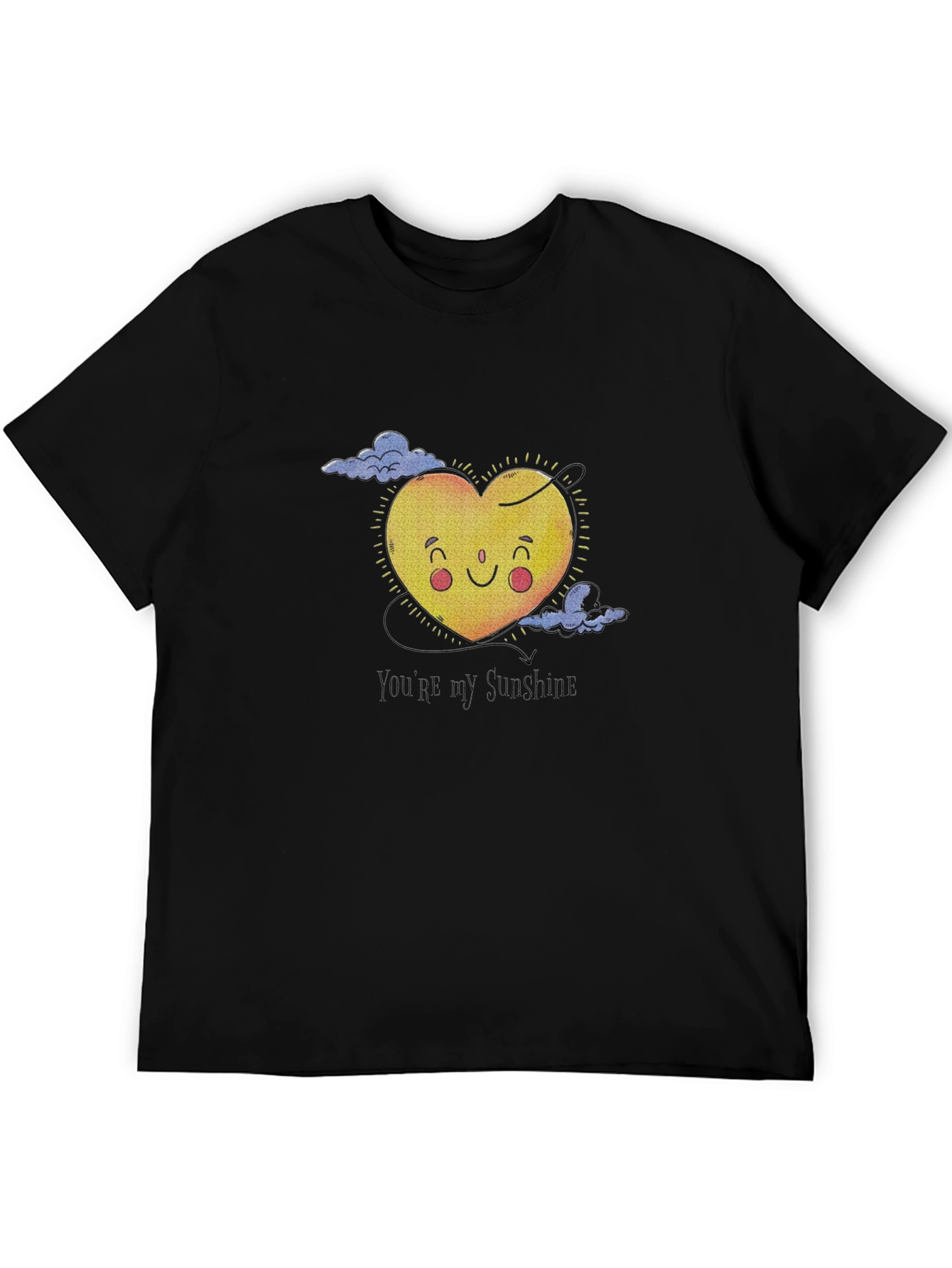 Sunshine Heart Graphic T-Shirt - Black