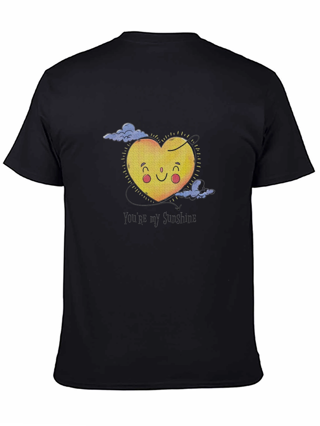 Sunshine Heart Graphic T-Shirt - Black