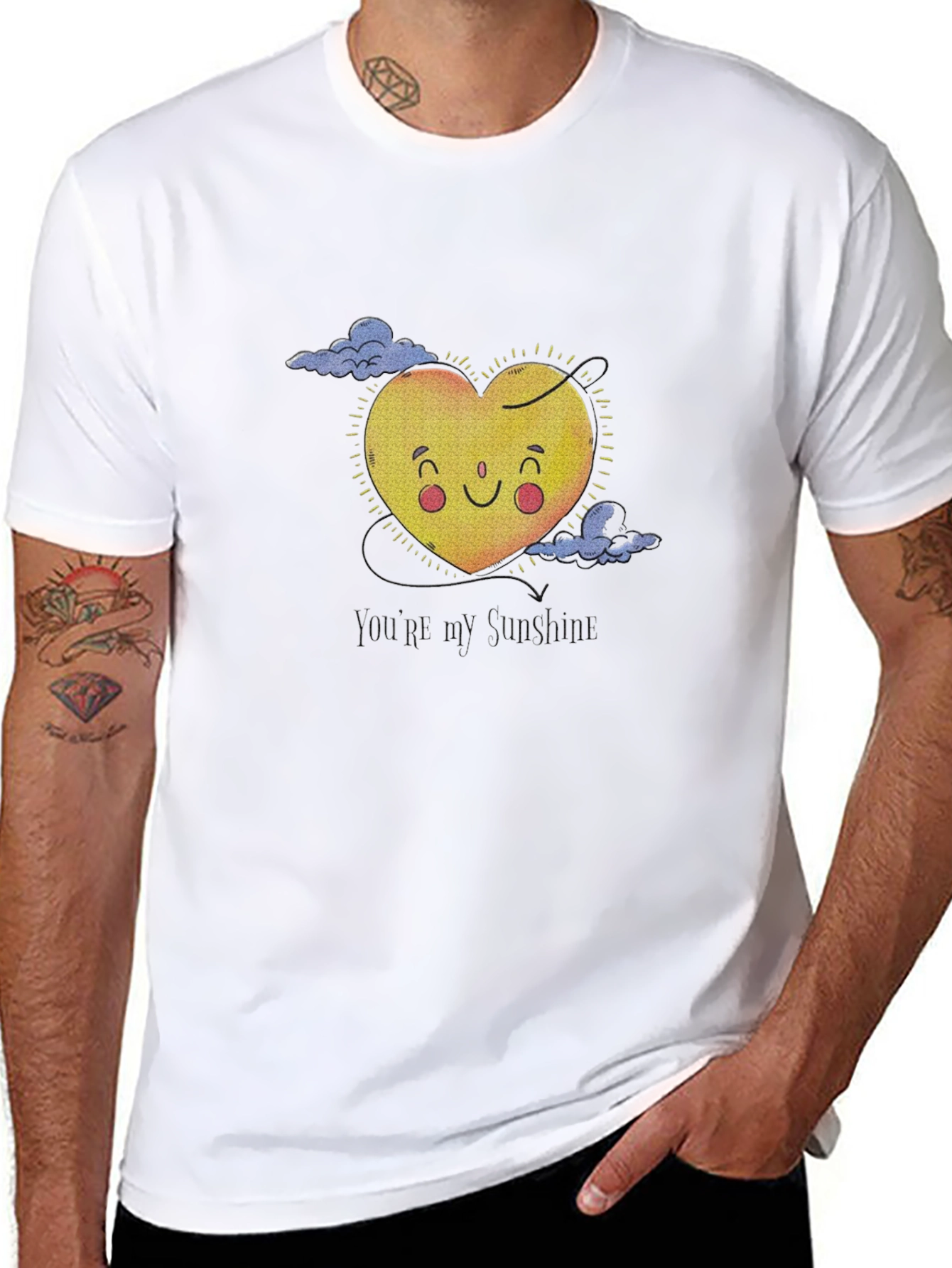 Sunshine Heart Graphic T-Shirt - Black