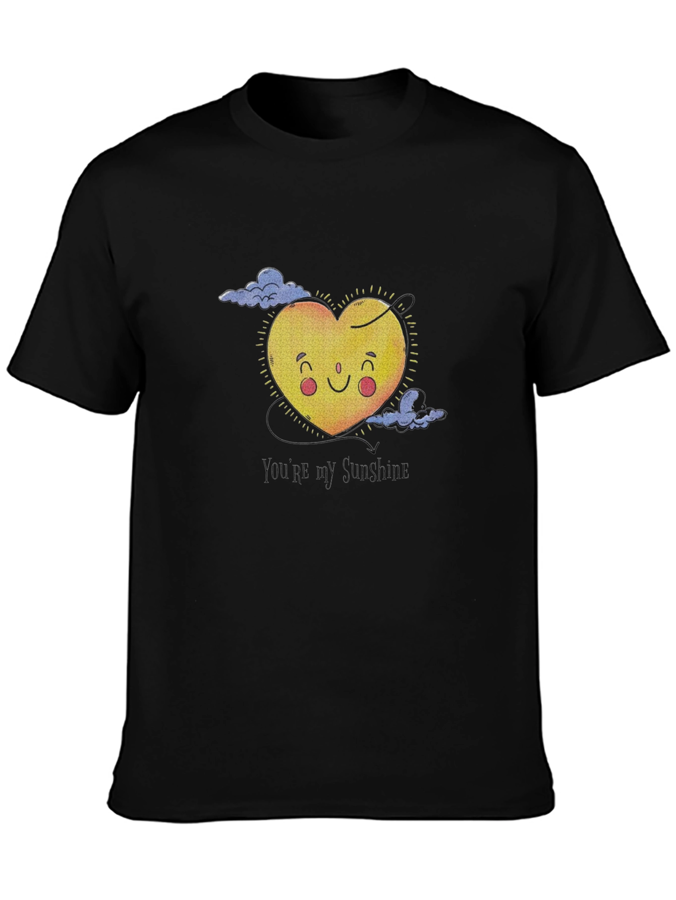 Sunshine Heart Graphic T-Shirt - Black