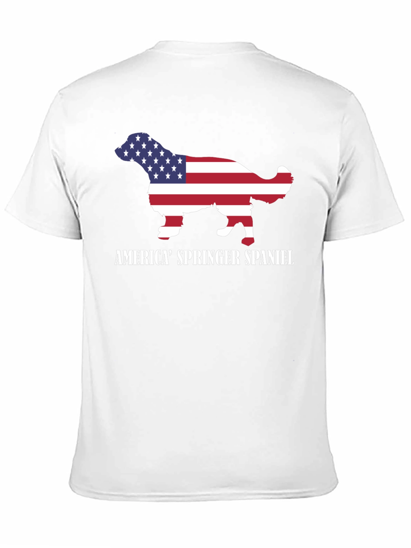 American Springer Spaniel Flag Graphic T-Shirt