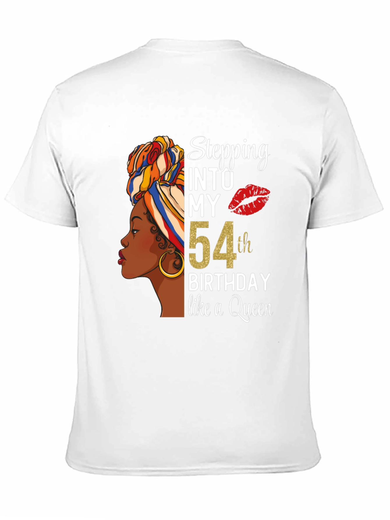 Stepping Into My 54th Birthday Queen T-Shirt