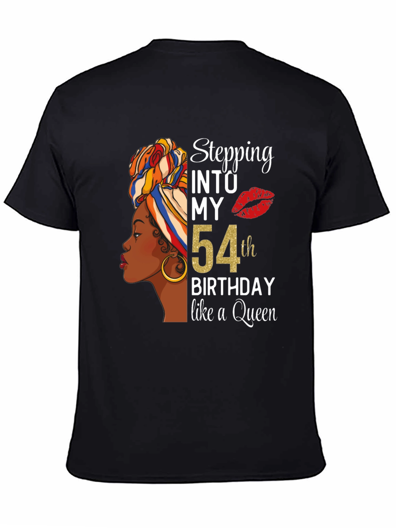 Stepping Into My 54th Birthday Queen T-Shirt